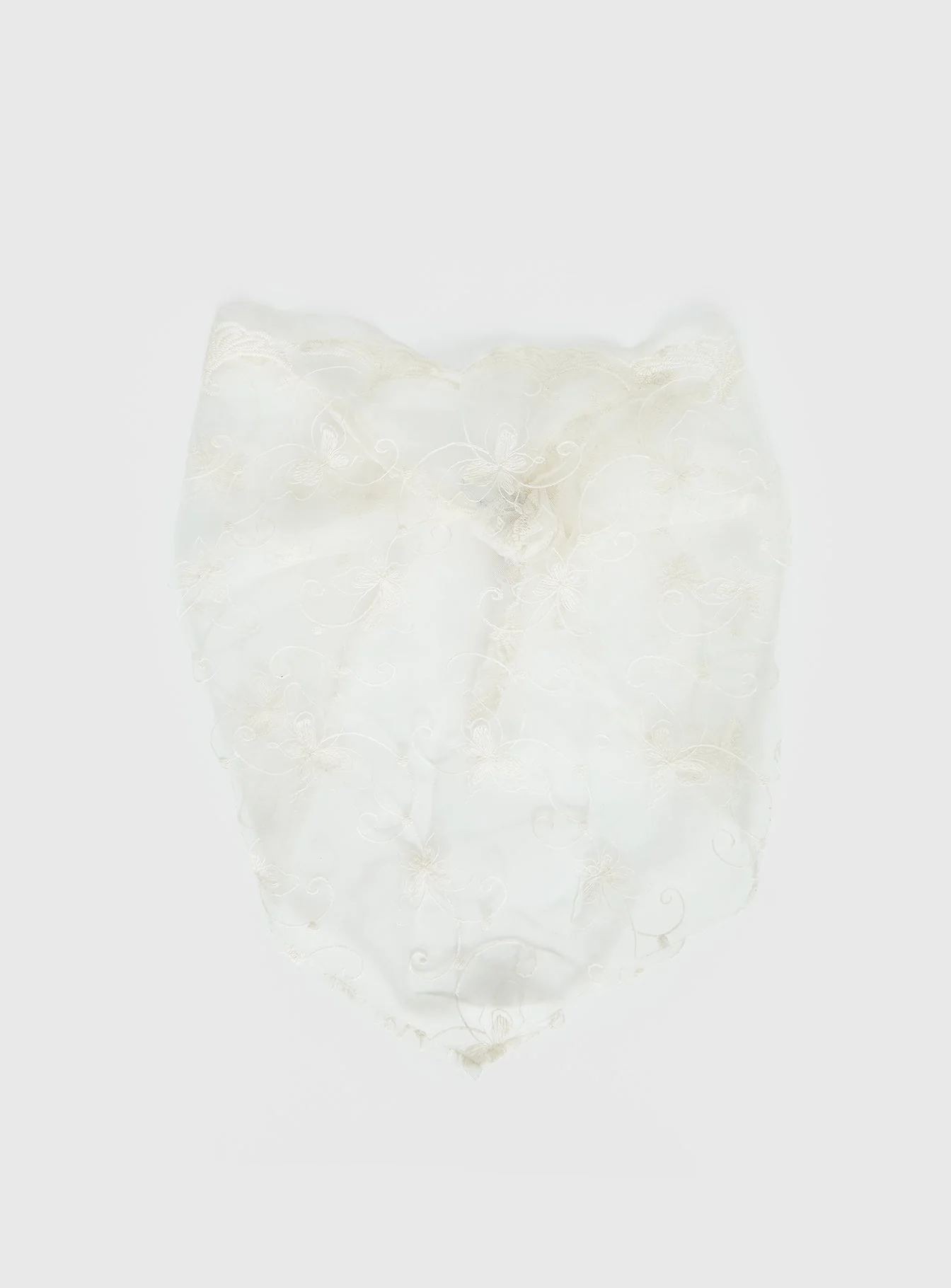 Brigette Lace Bandana White - Image 3