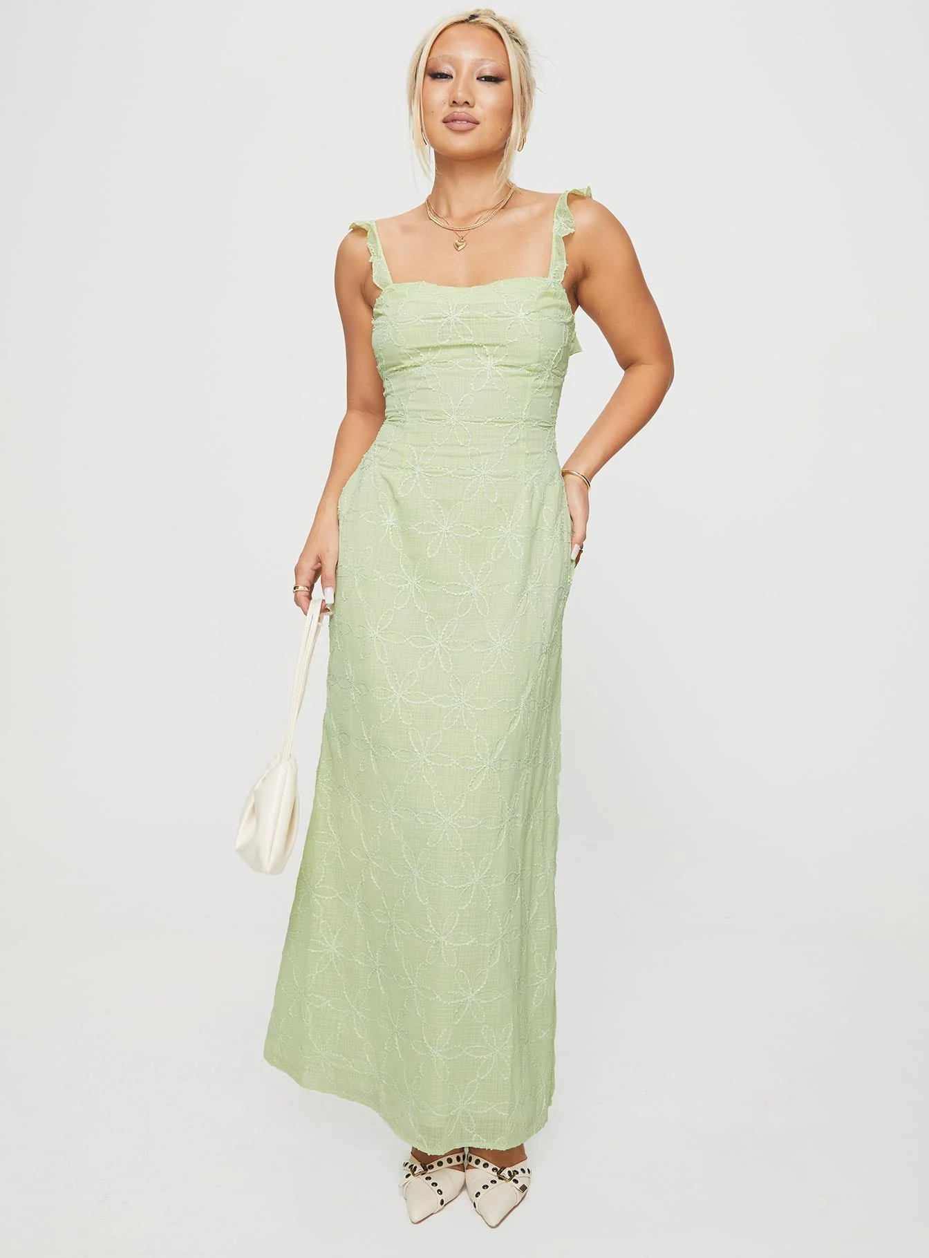 Burner Maxi Dress Green - Image 2