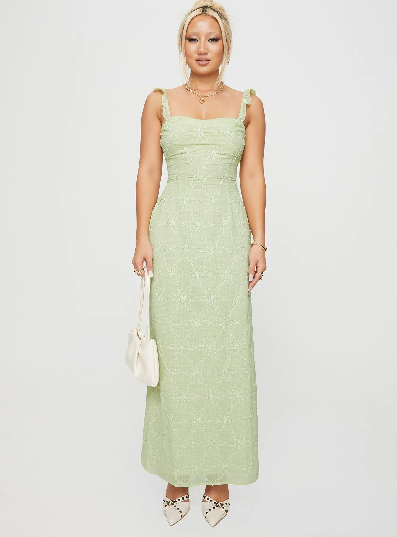 Burner Maxi Dress Green - Image 6
