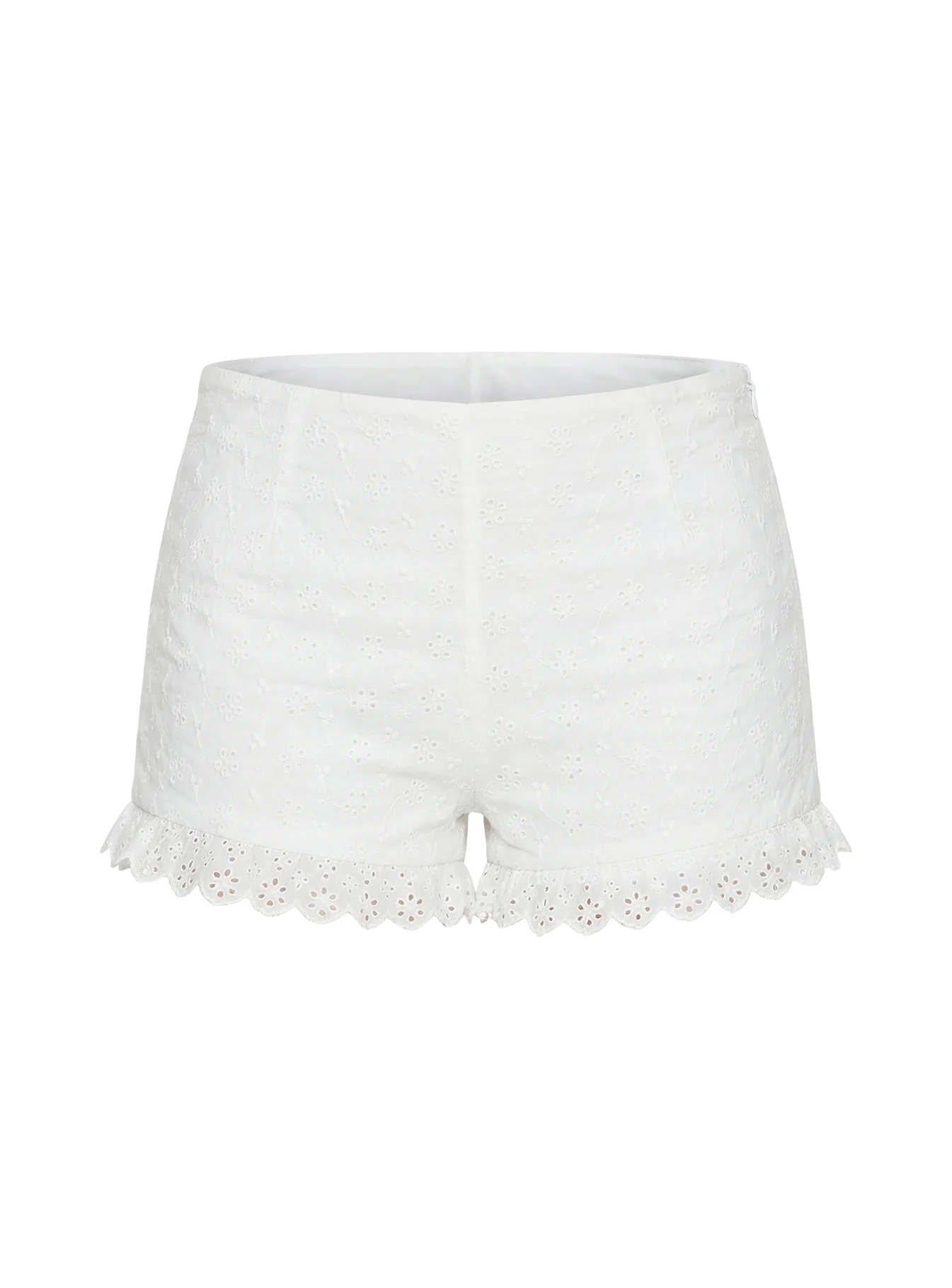 Caily Frill Shorts White - Image 9