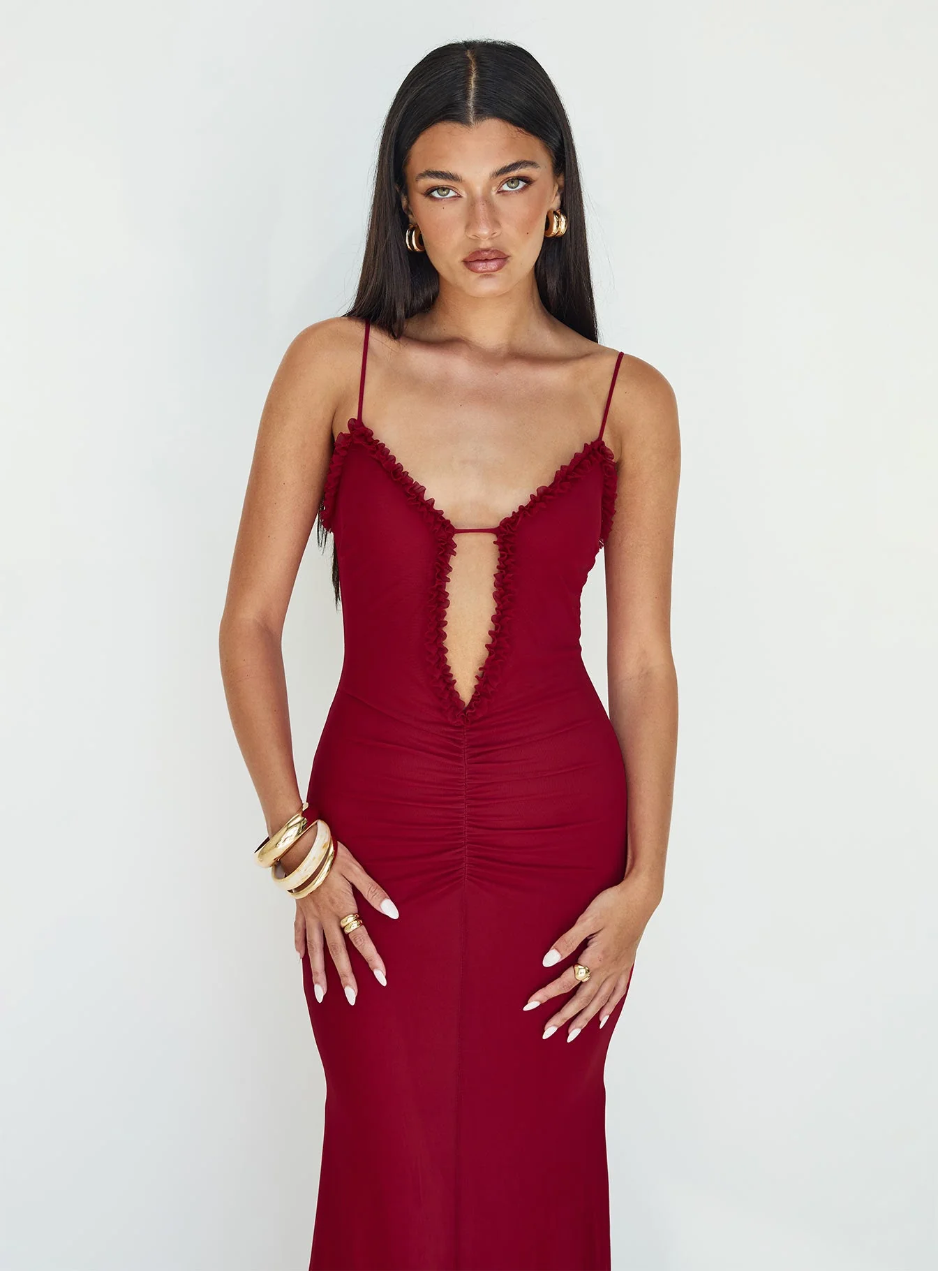 Capisce Maxi Dress Red - Image 4