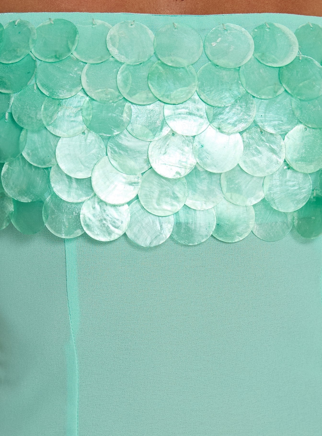 Cassadi Strapless Top Turquoise - Image 6