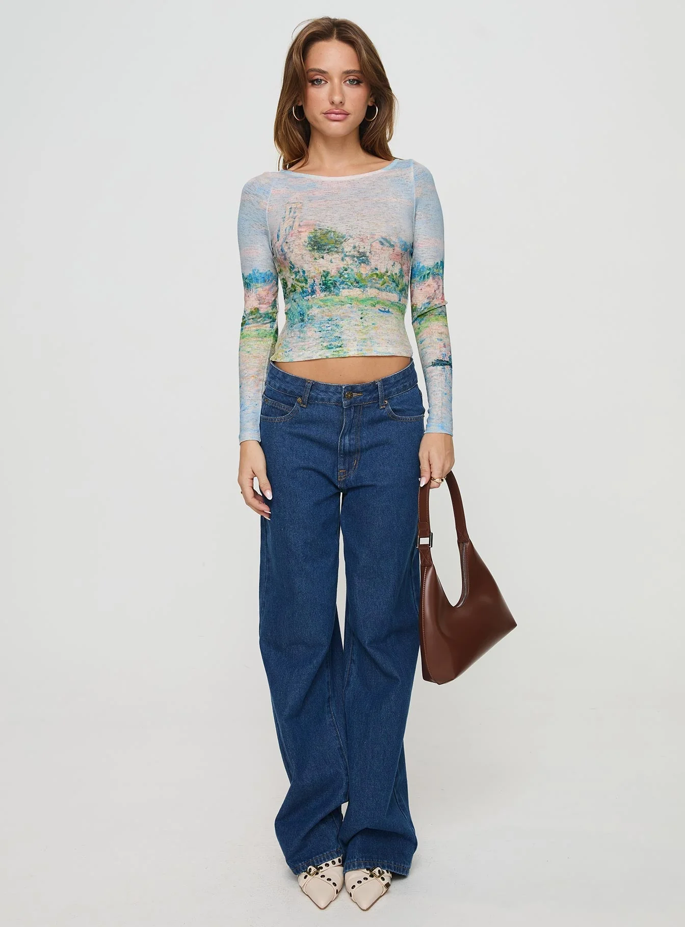 Castle On The Hill Long Sleeve Top Multi - Image 3