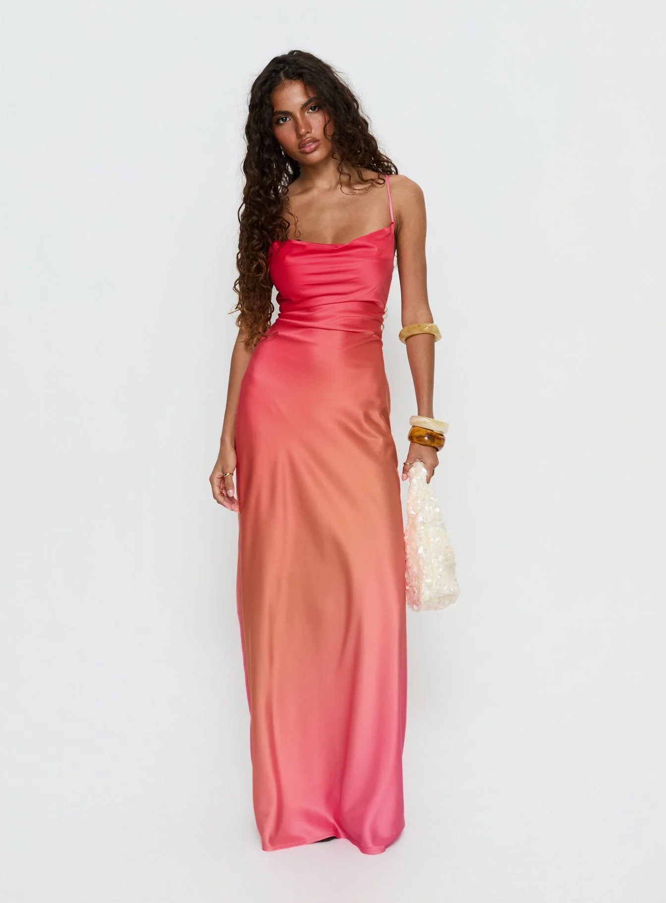 Celena Maxi Dress Pink Ombre - Image 3