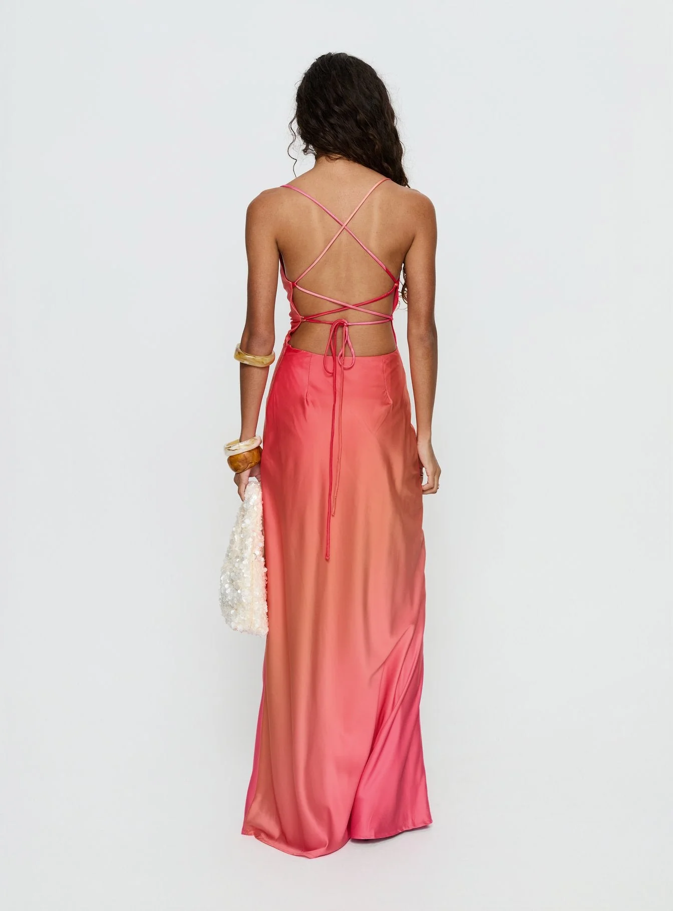 Celena Maxi Dress Pink Ombre - Image 5