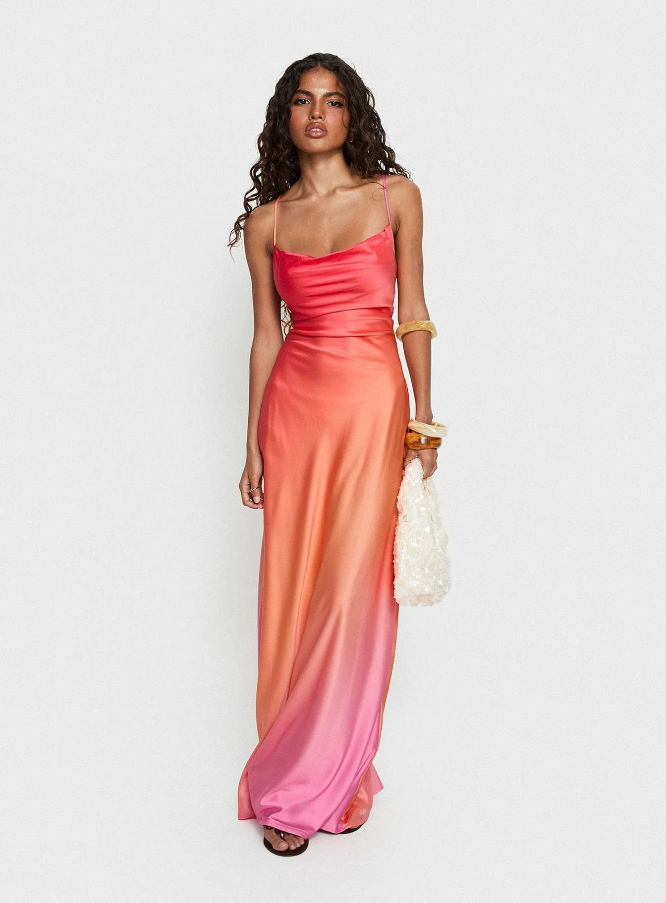 Celena Maxi Dress Pink Ombre - Image 8