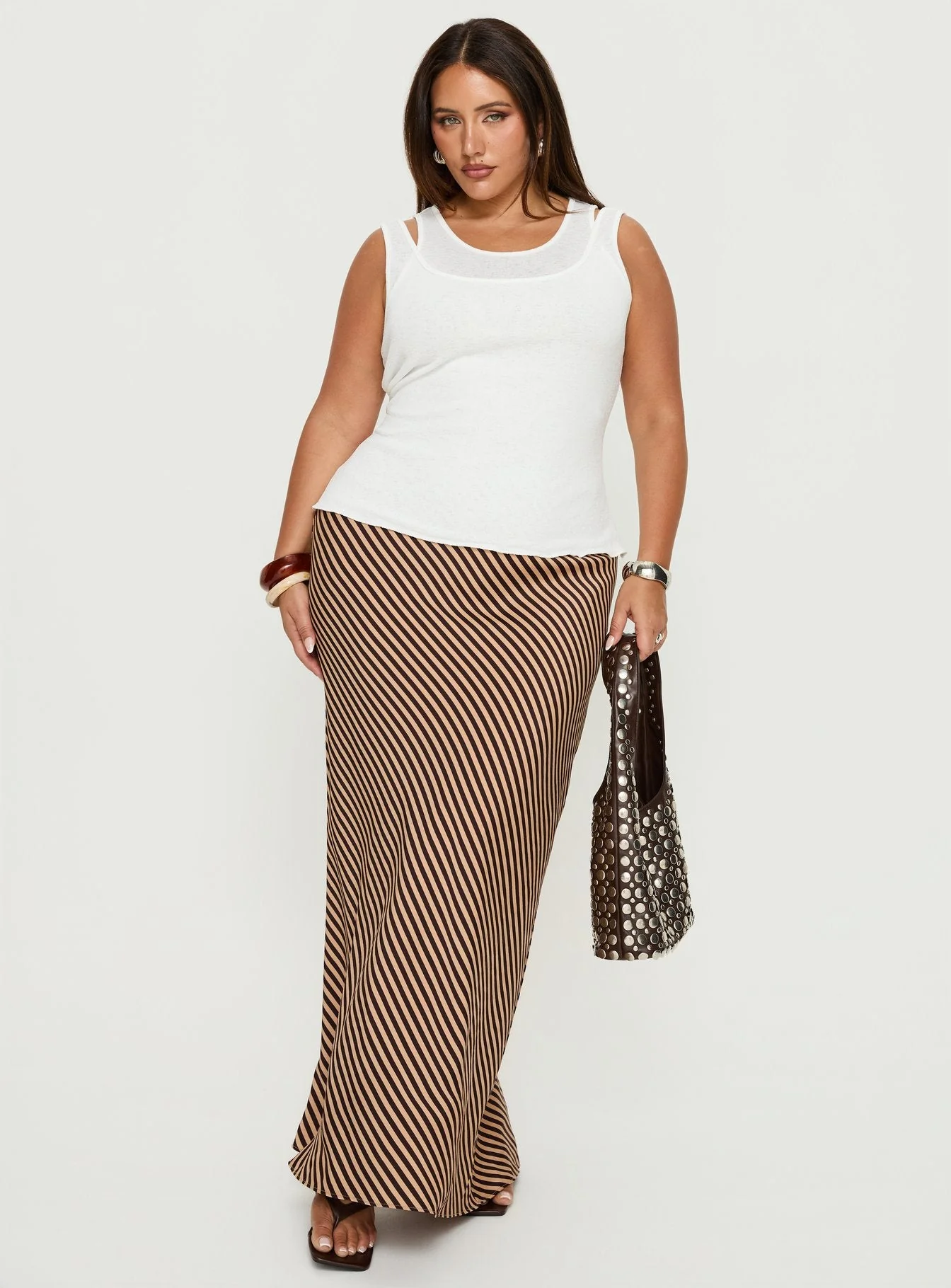 Ceyla Layered Tank Top White Curve - Image 3