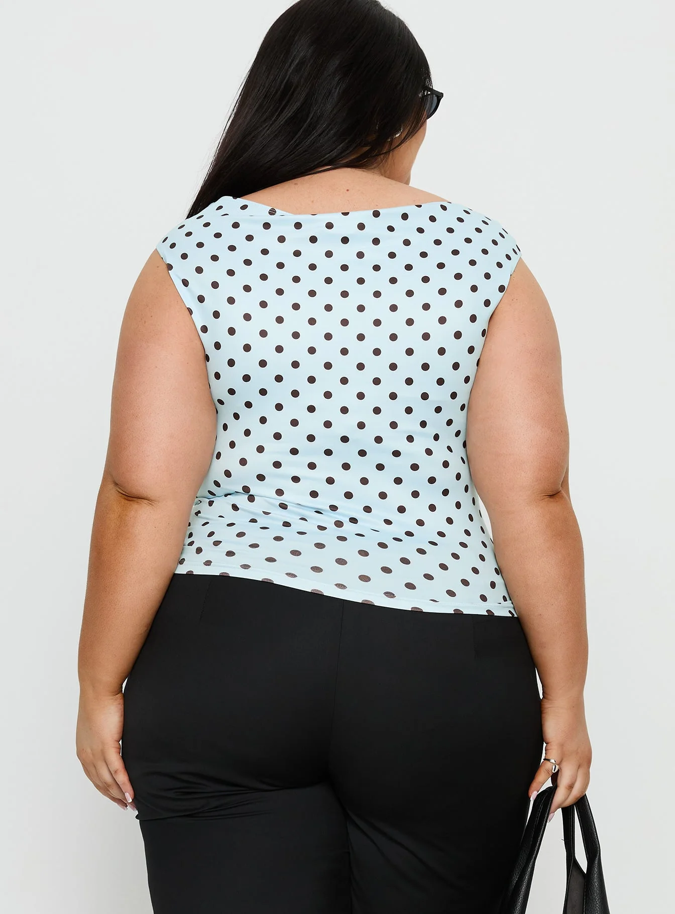Cheirosa Off Shoulder Top Blue / Brown Curve - Image 5