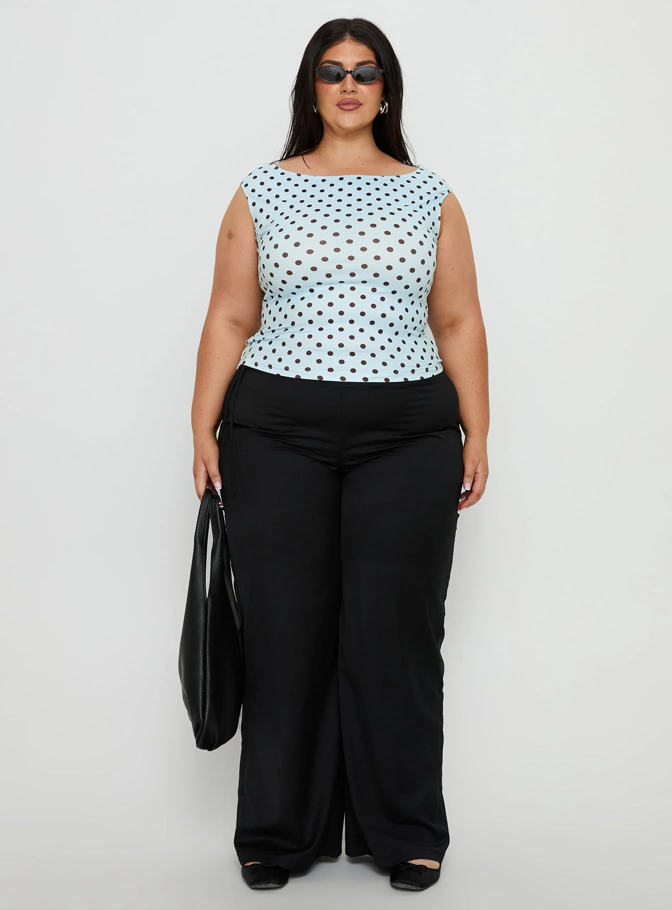 Cheirosa Off Shoulder Top Blue / Brown Curve - Image 7