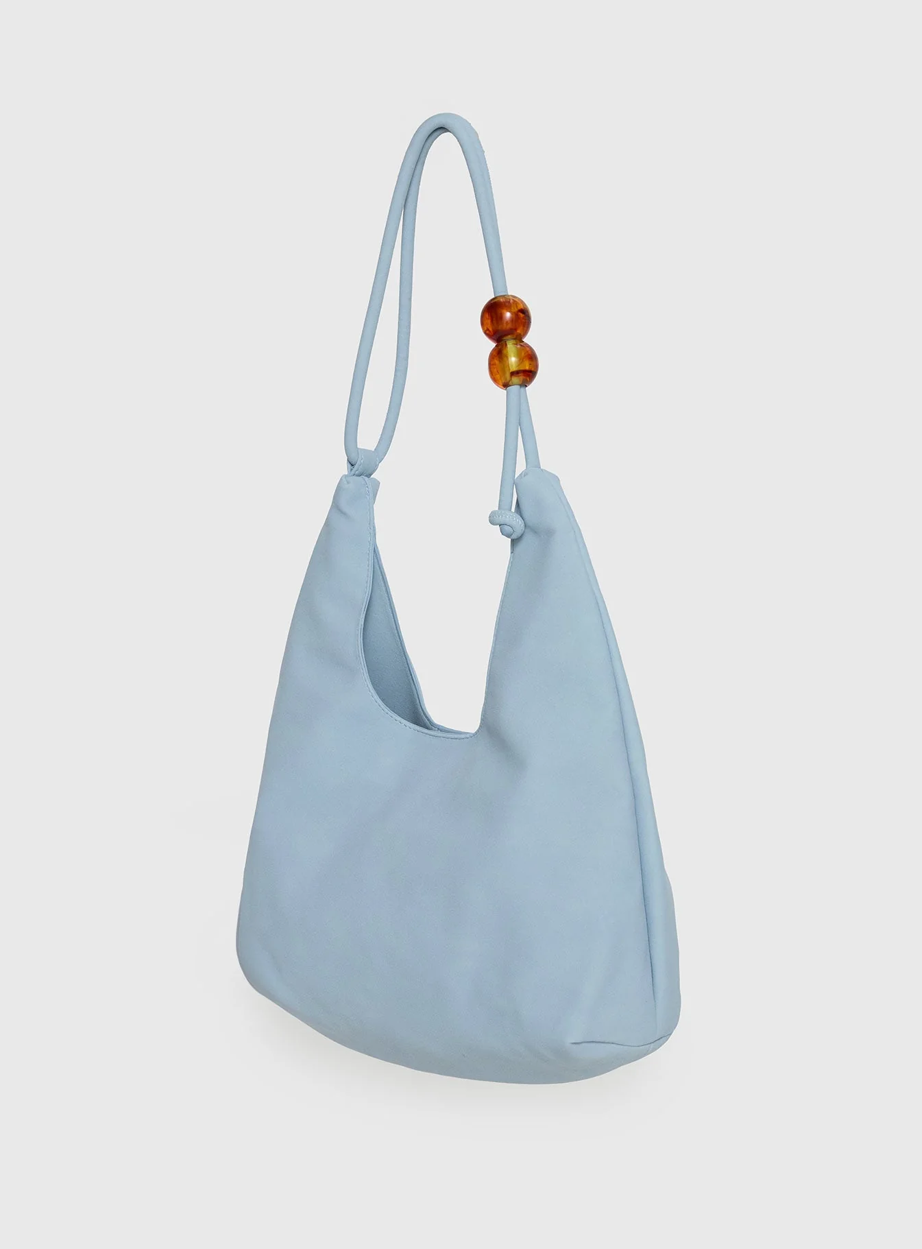 Cherie Faux Suede Shoulder Bag Blue - Image 4