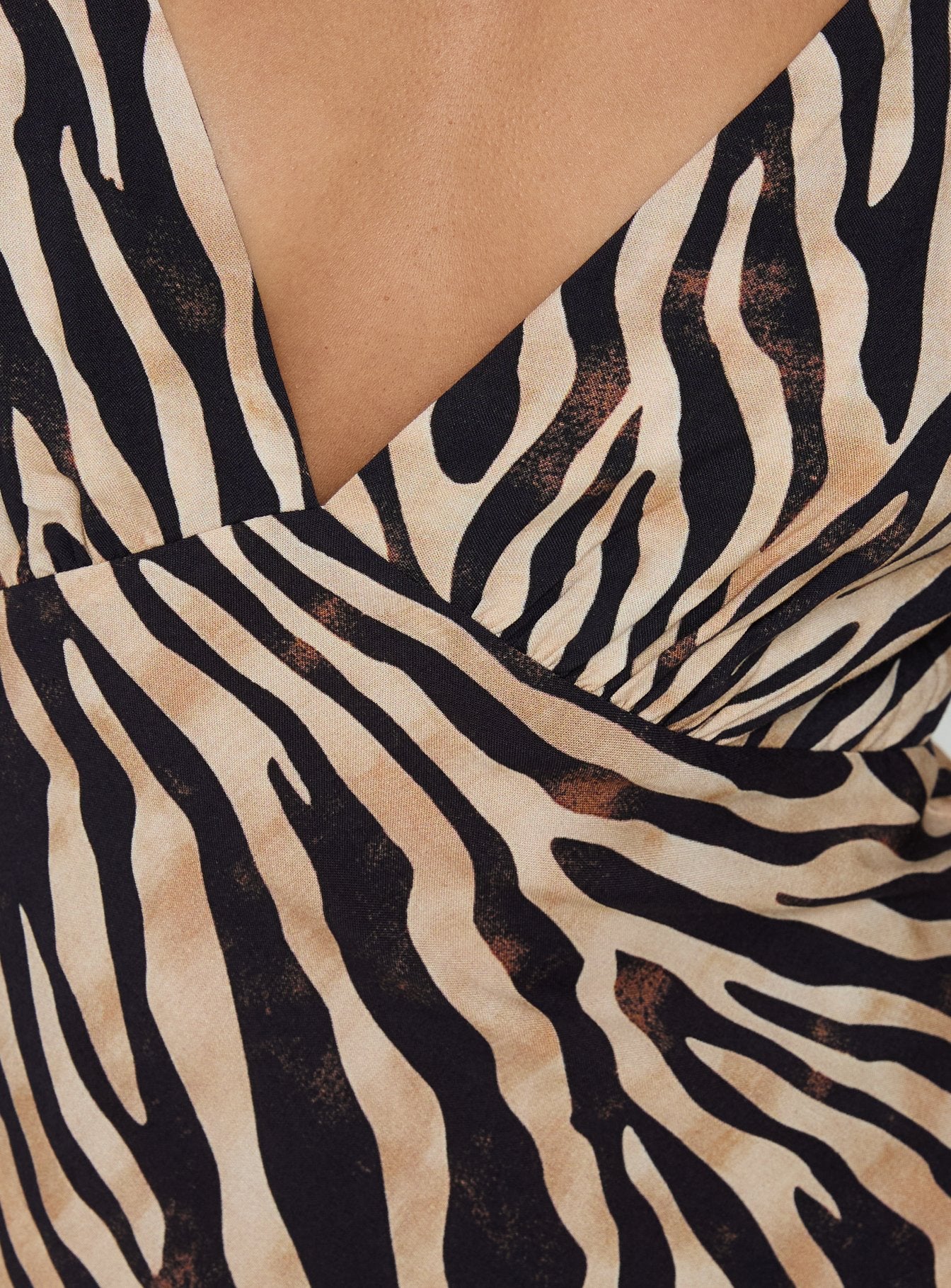 Cherilynn V Neck Maxi Dress Zebra - Image 5