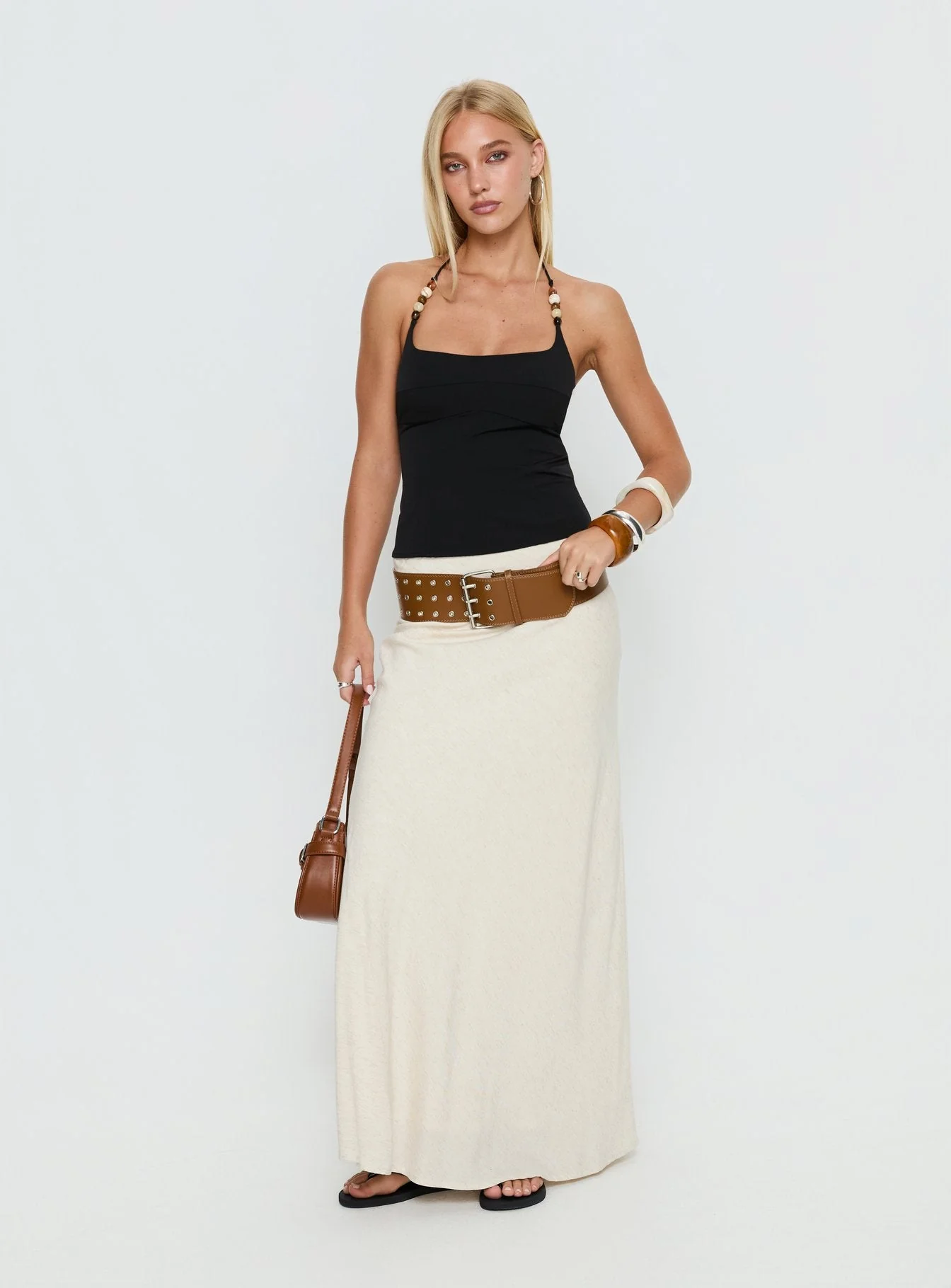 Cherise Bead Detail Top Black - Image 3