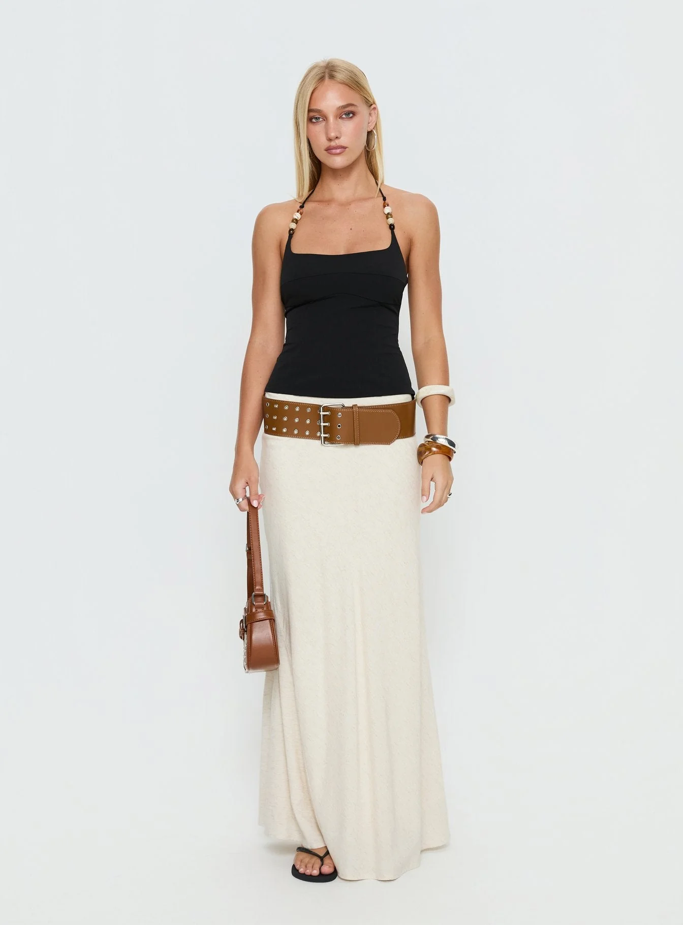 Cherise Bead Detail Top Black - Image 7