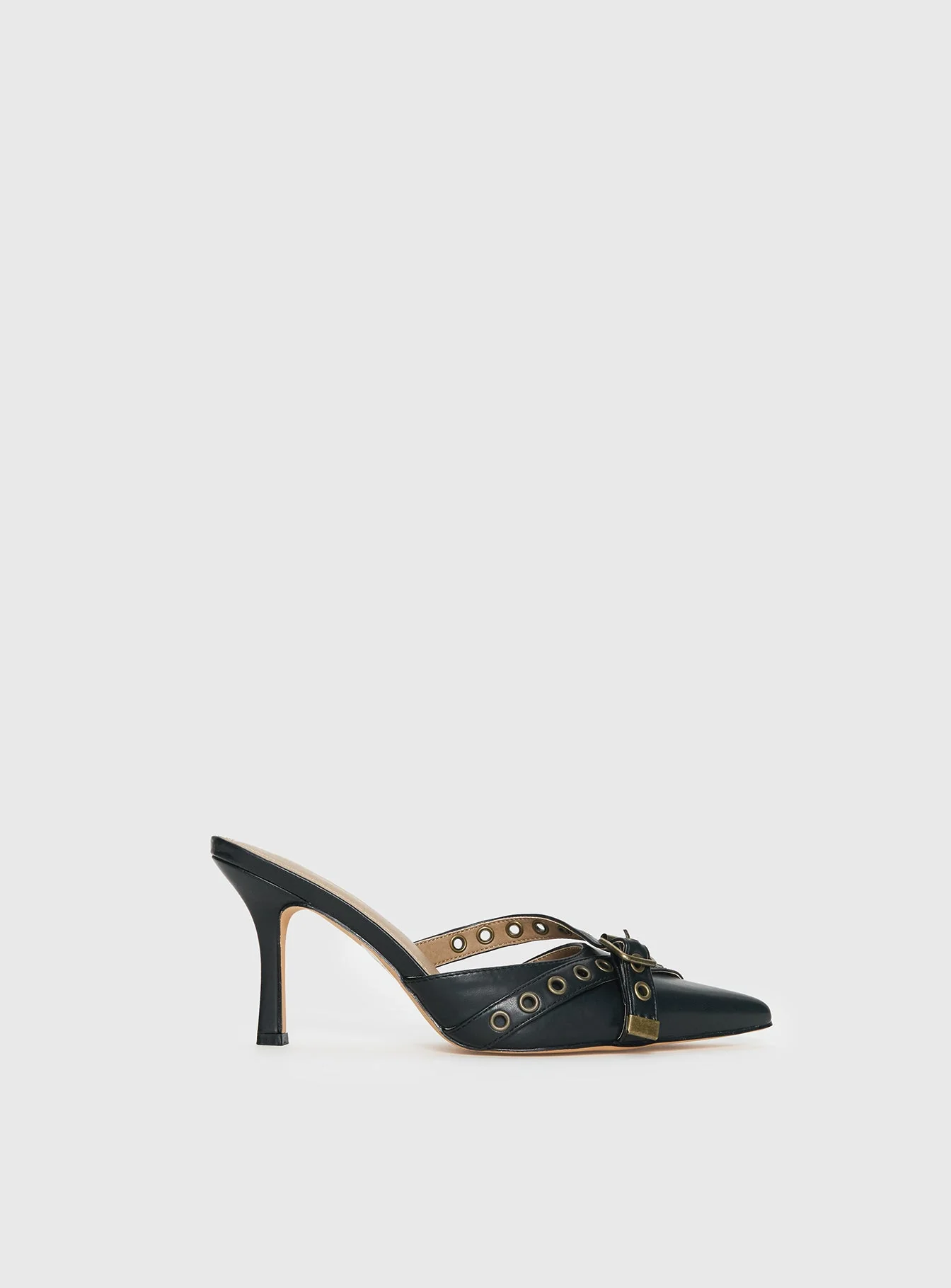 Compelling Pointed Toe Heels Black