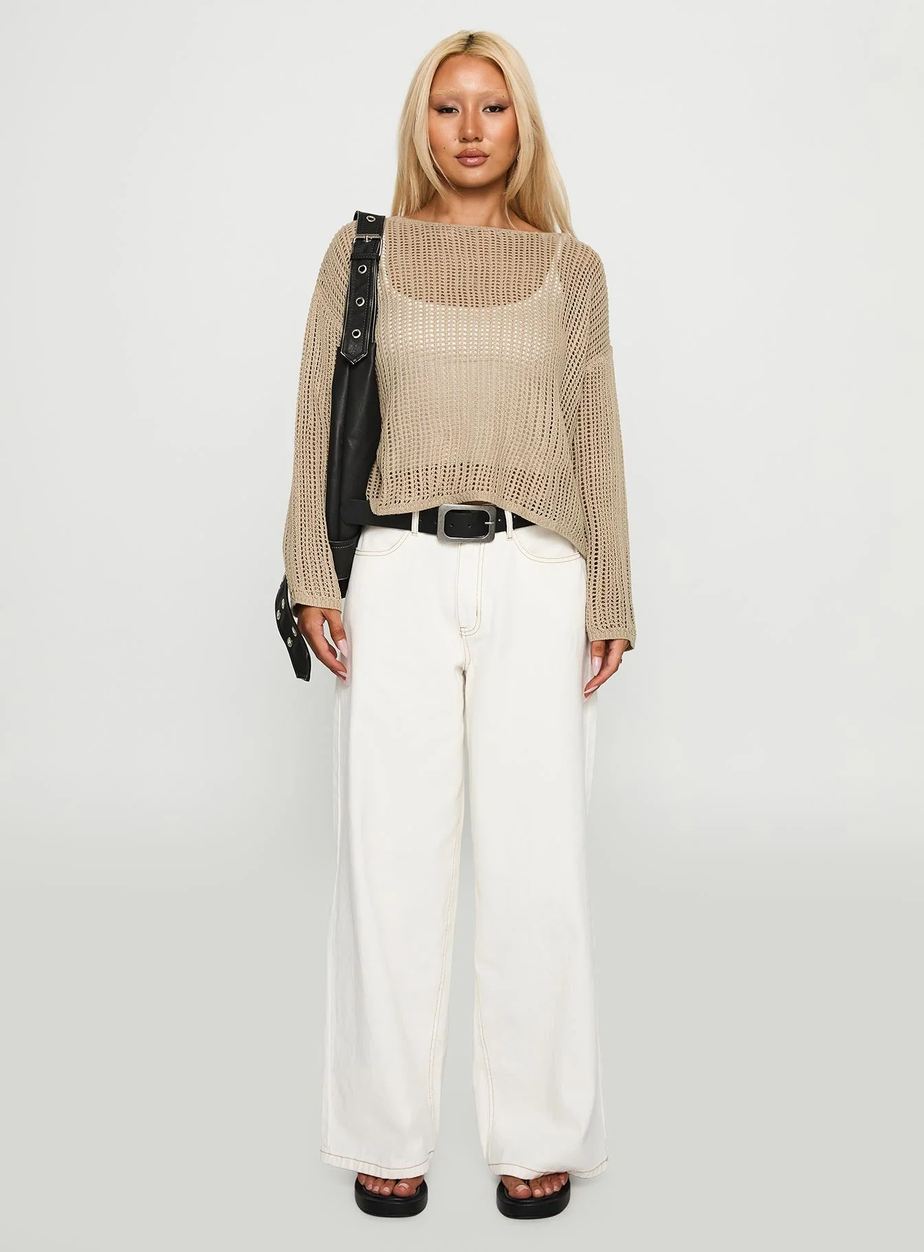 Conversations Knit Sweater Mocha - Image 7