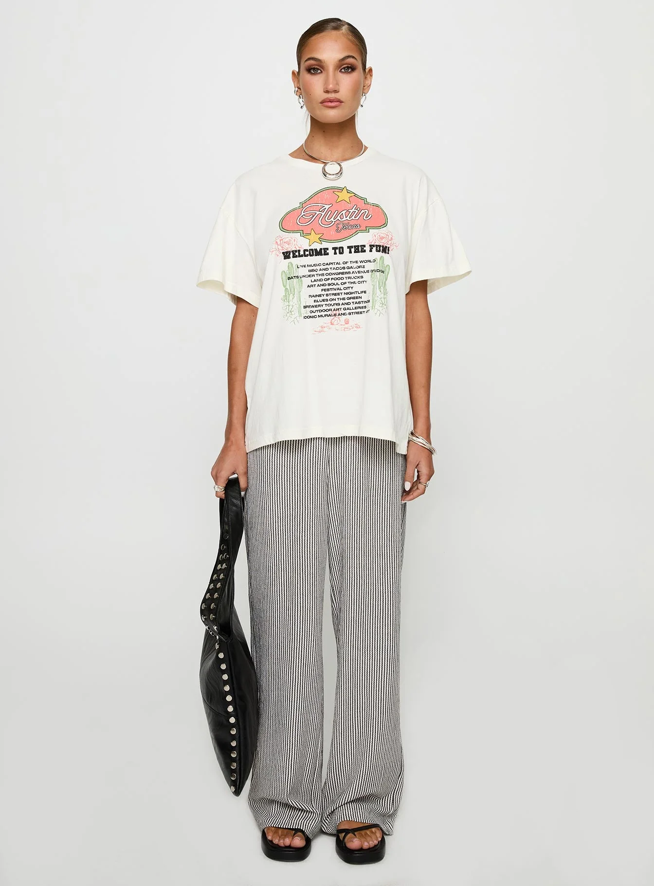Country Festival Oversized Tee White - Image 6