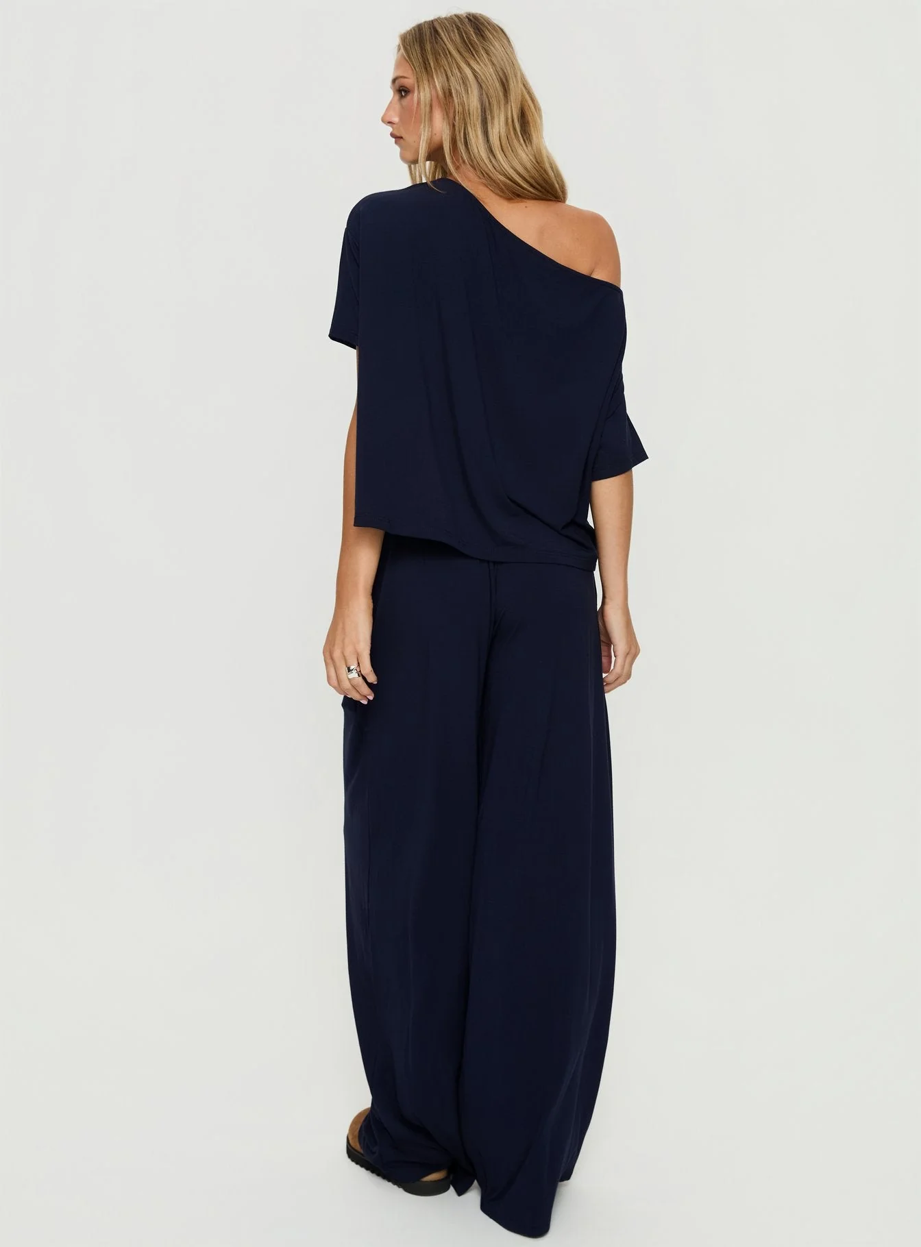 Cozy Hour Sleep Relaxed Pants Navy - Image 5