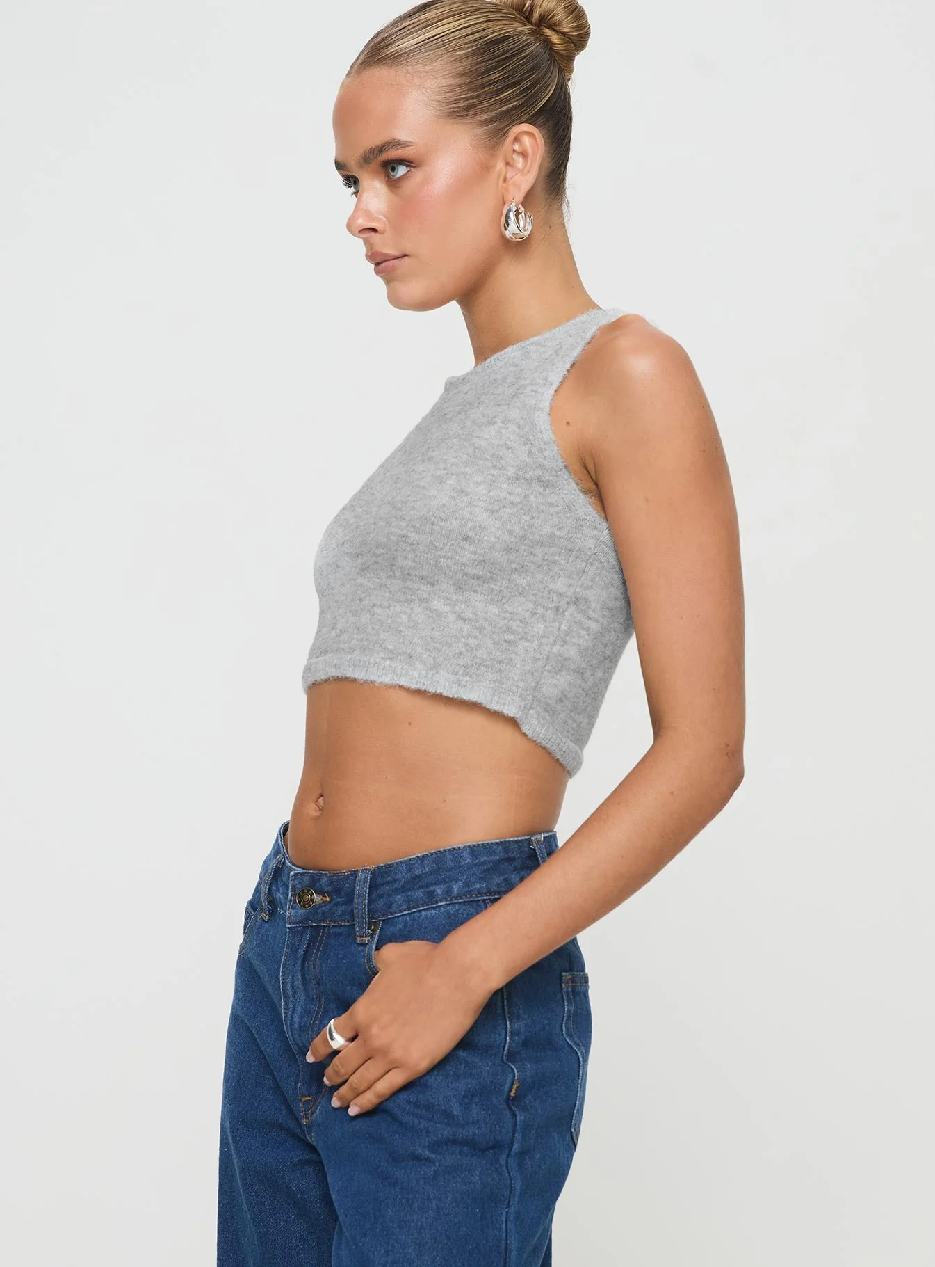 Crallie Knit Top Grey - Image 4
