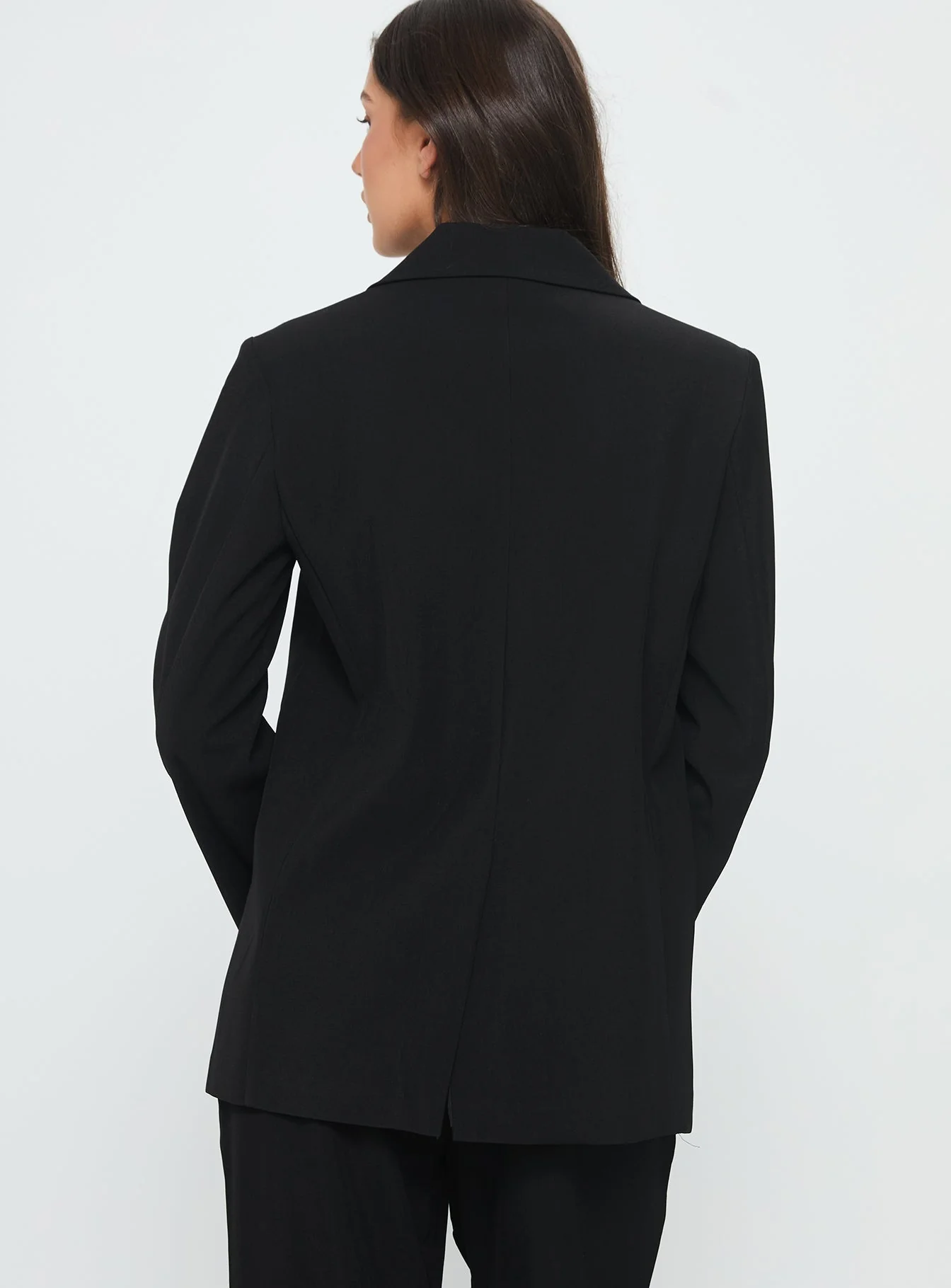 Crowd Pleaser Oversized Blazer Black - Image 5