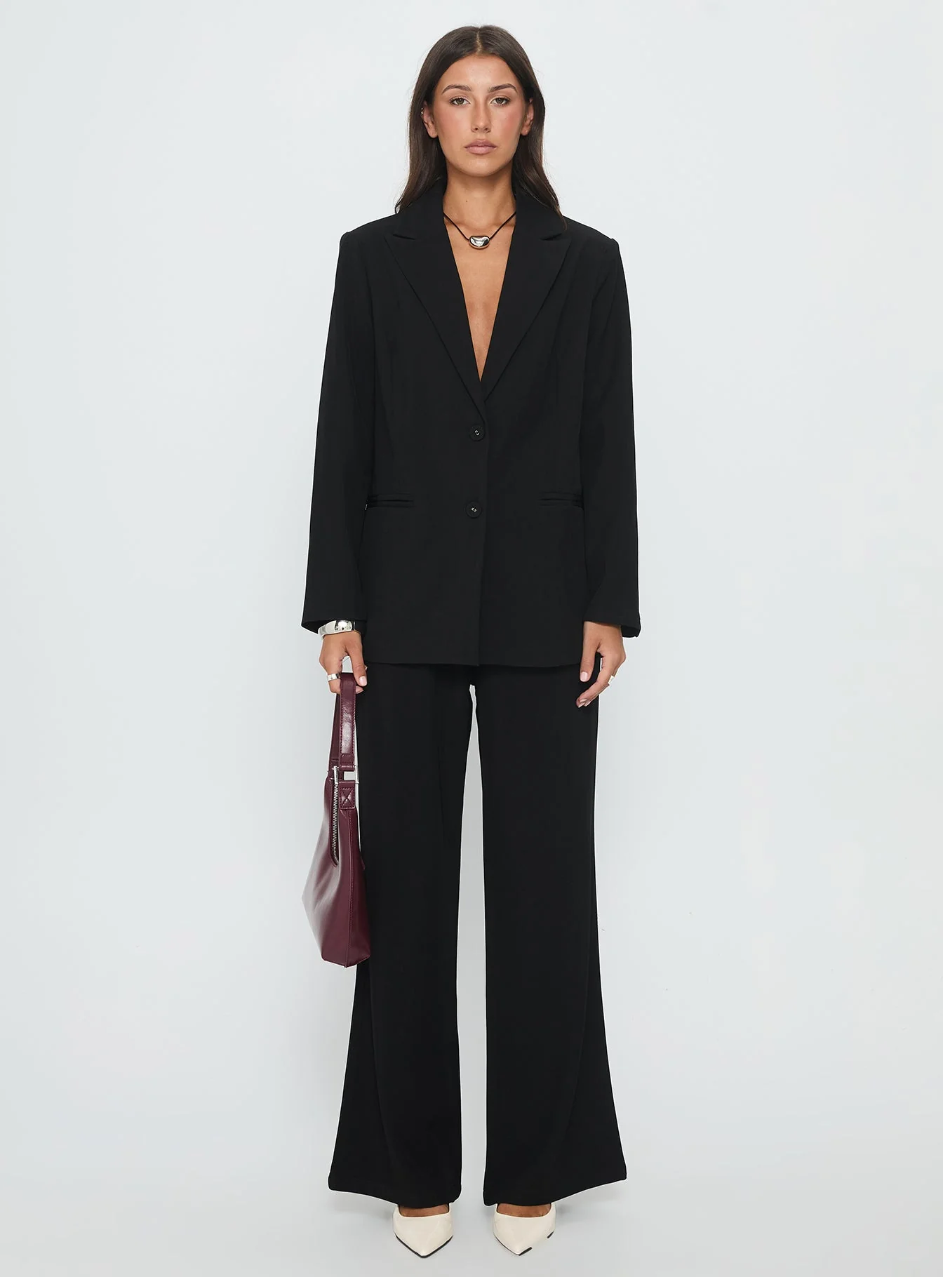 Crowd Pleaser Oversized Blazer Black - Image 7