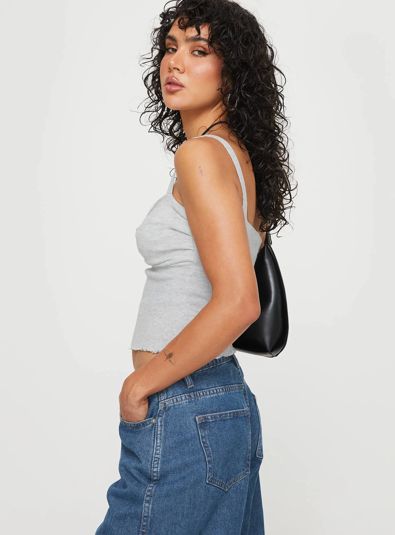 Dalma Twist Top Grey - Image 4