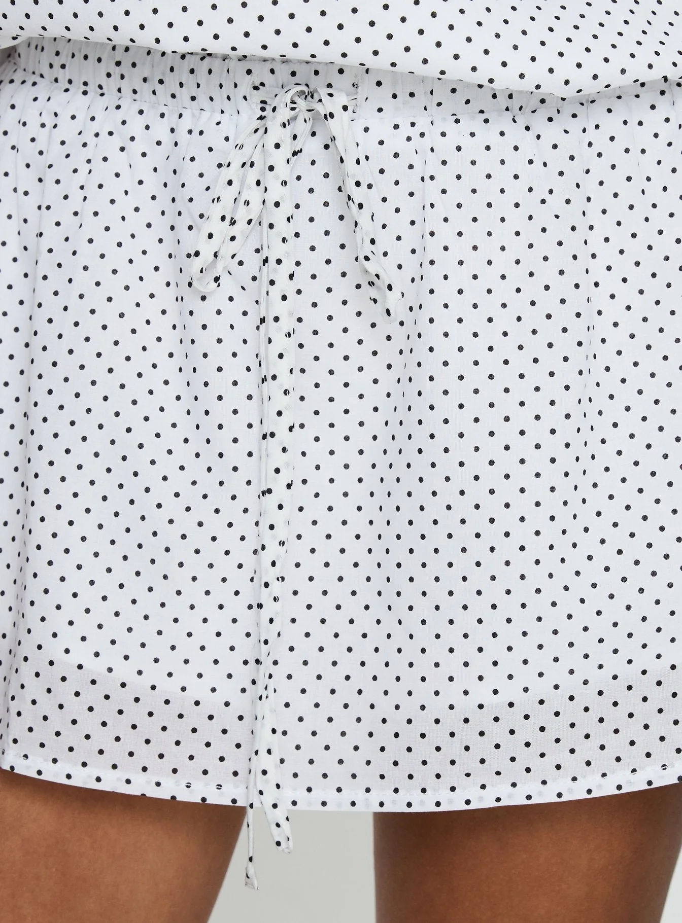 Dannielle Strapless Playsuit White Polka Dot - Image 6