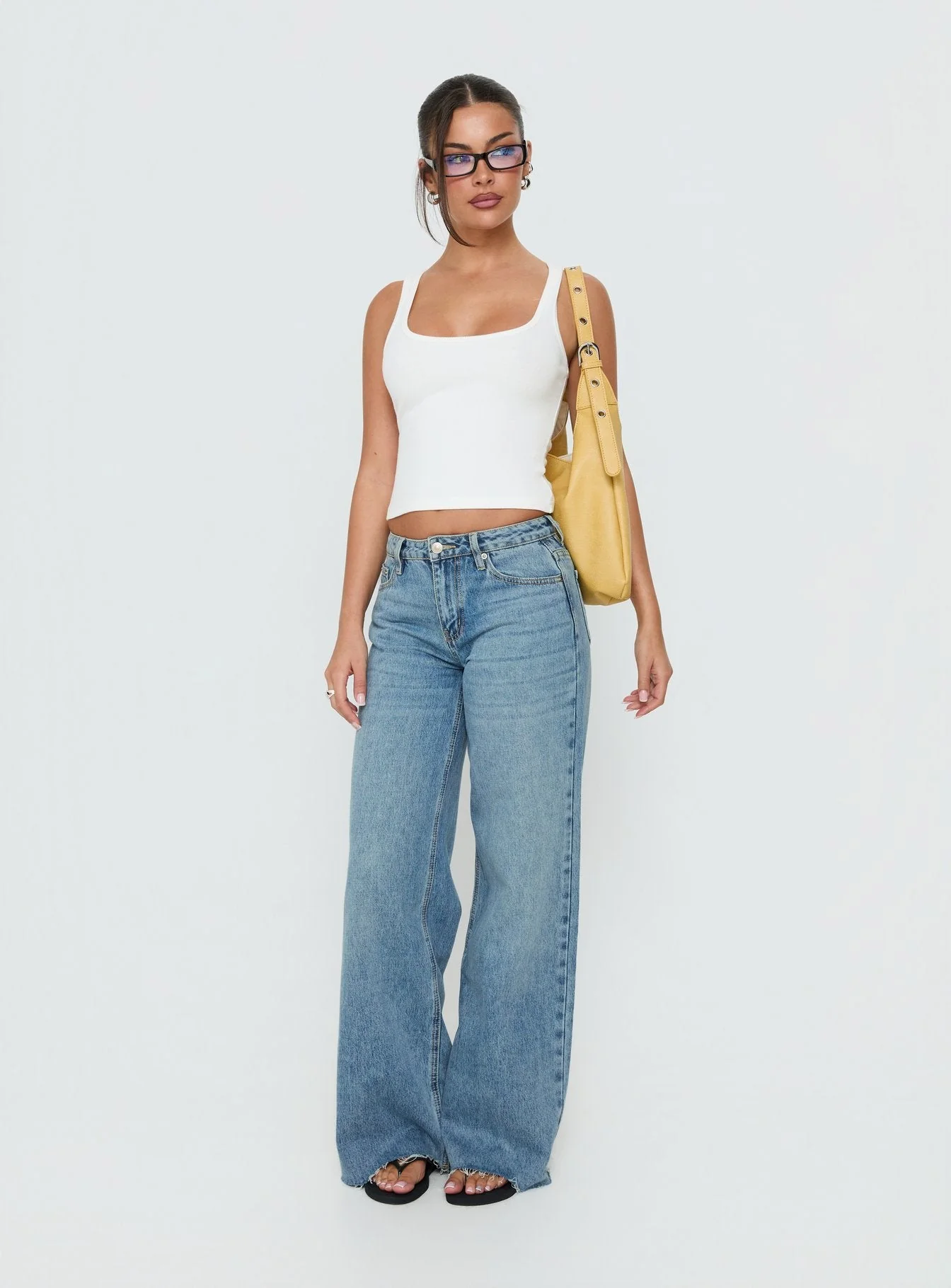 Darla Low Rise Straight Leg Jean Vintage Light Blue - Image 3