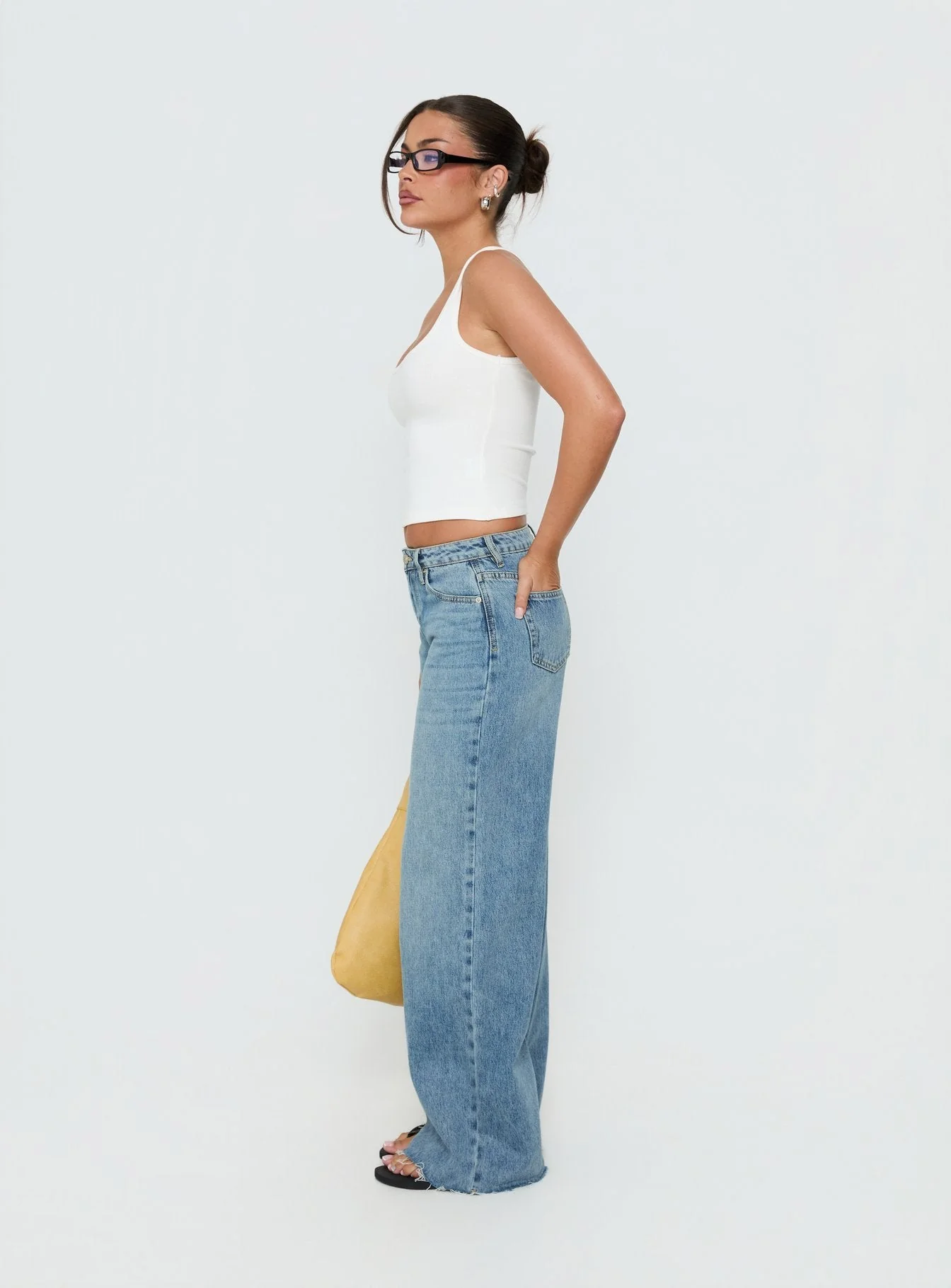 Darla Low Rise Straight Leg Jean Vintage Light Blue - Image 4