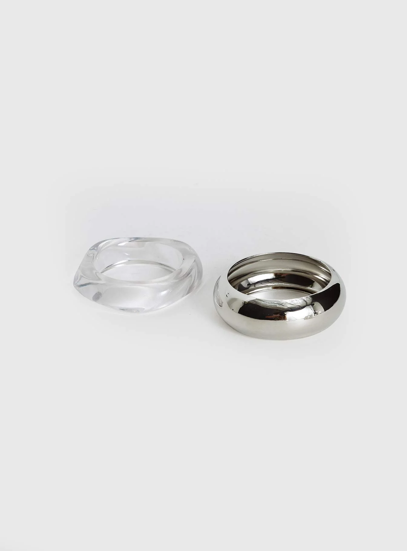 Dayla Resin Cuff Pack Silver / Clear - Image 3