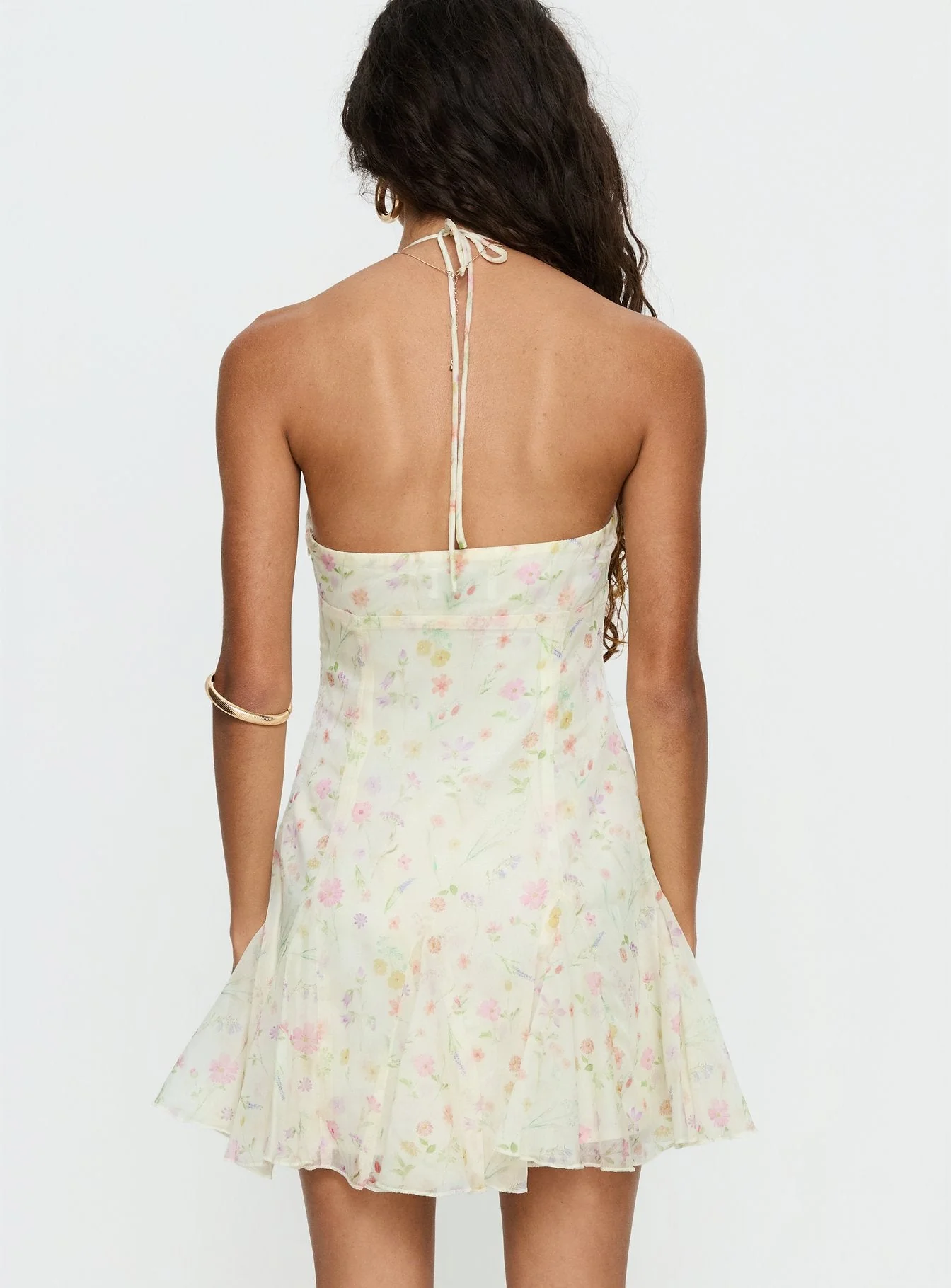 Delamere Mini Dress Yellow Floral - Image 5