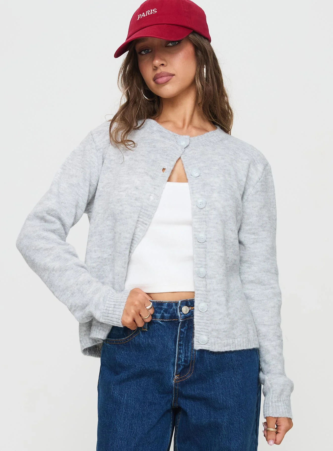 Denmark Cardigan Grey - Image 2