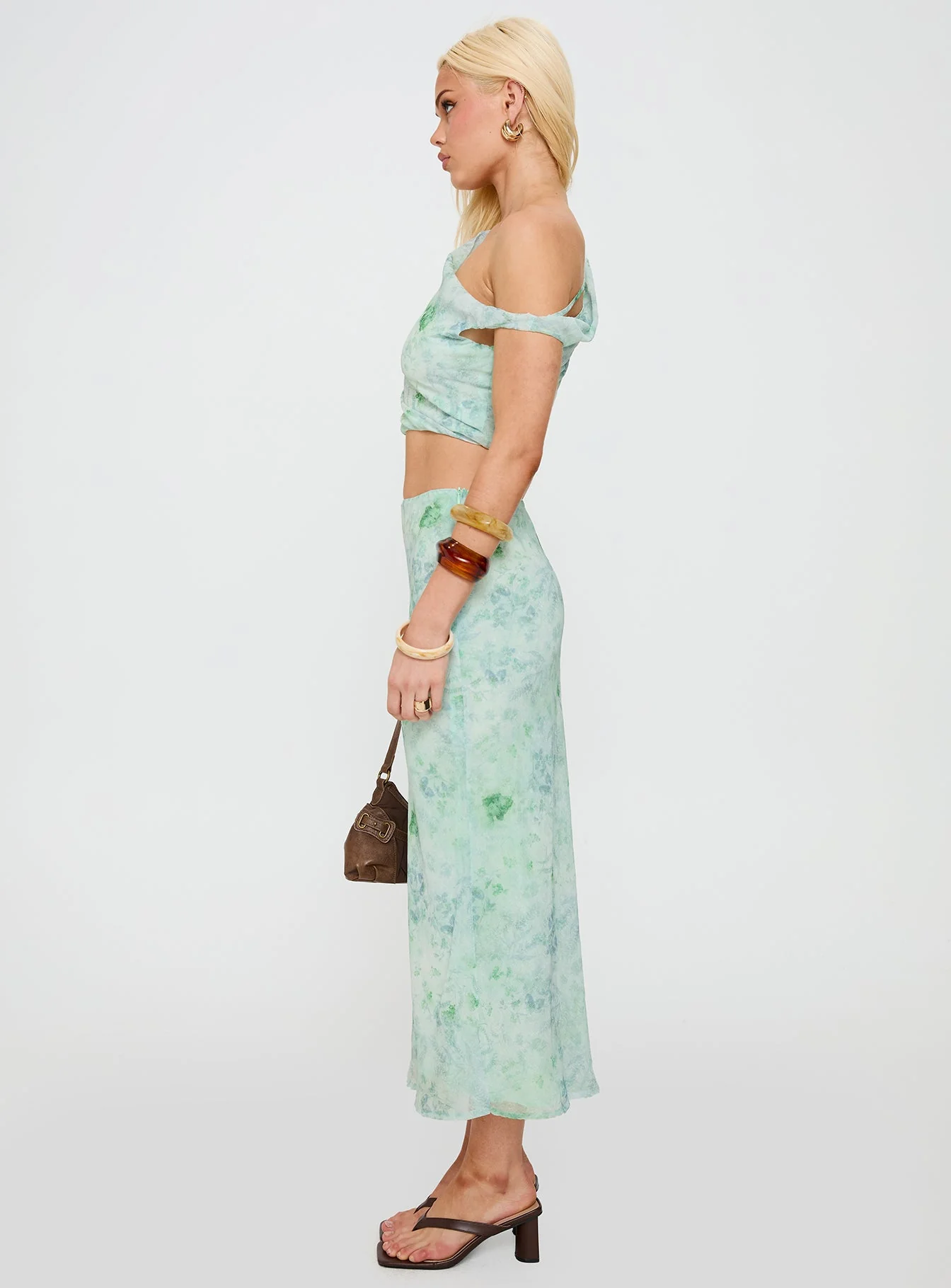 Devereaux One Shoulder Set Green - Image 4