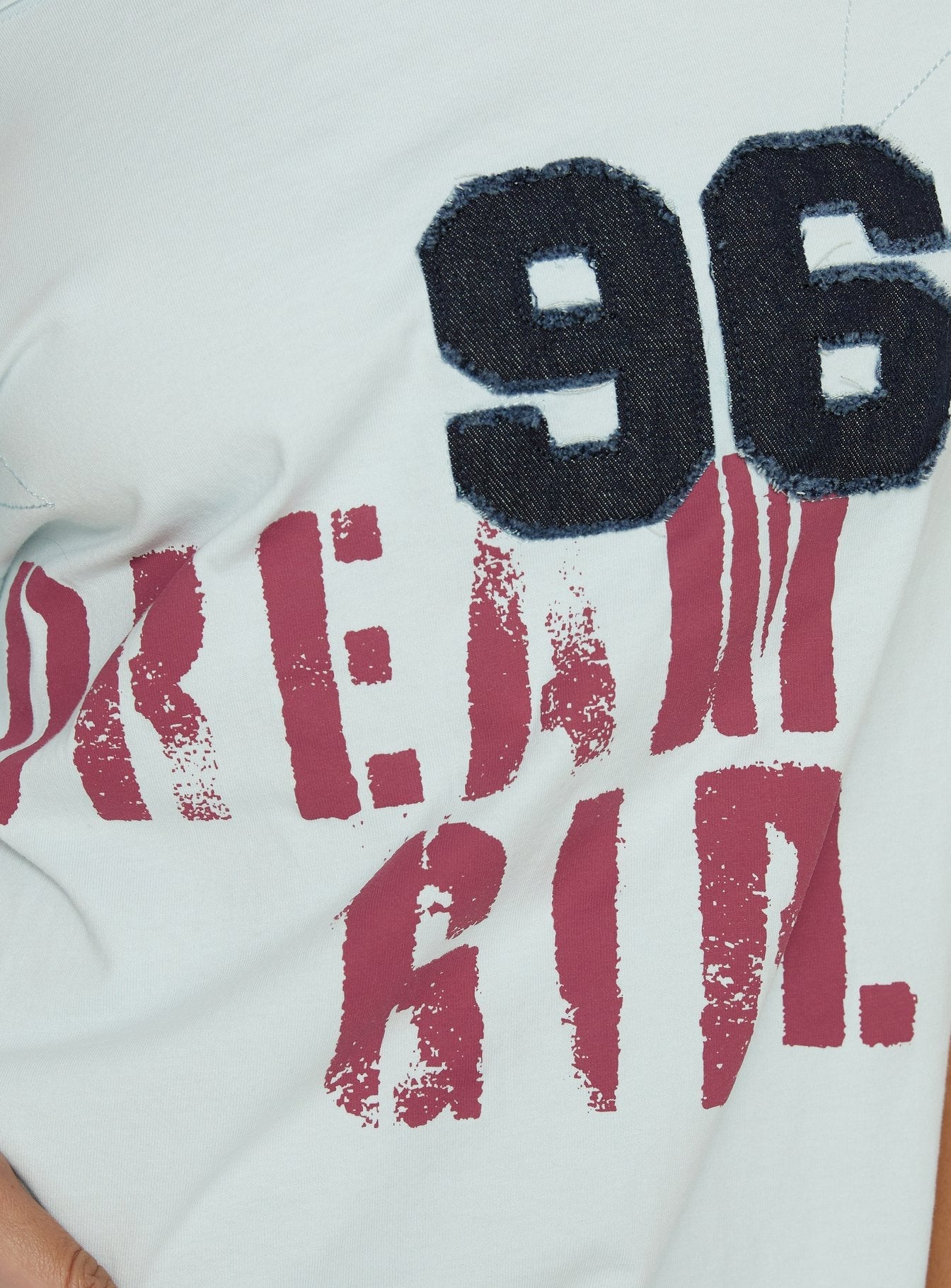 Dream Girl 96 Oversized Graphic Tee Blue - Image 6