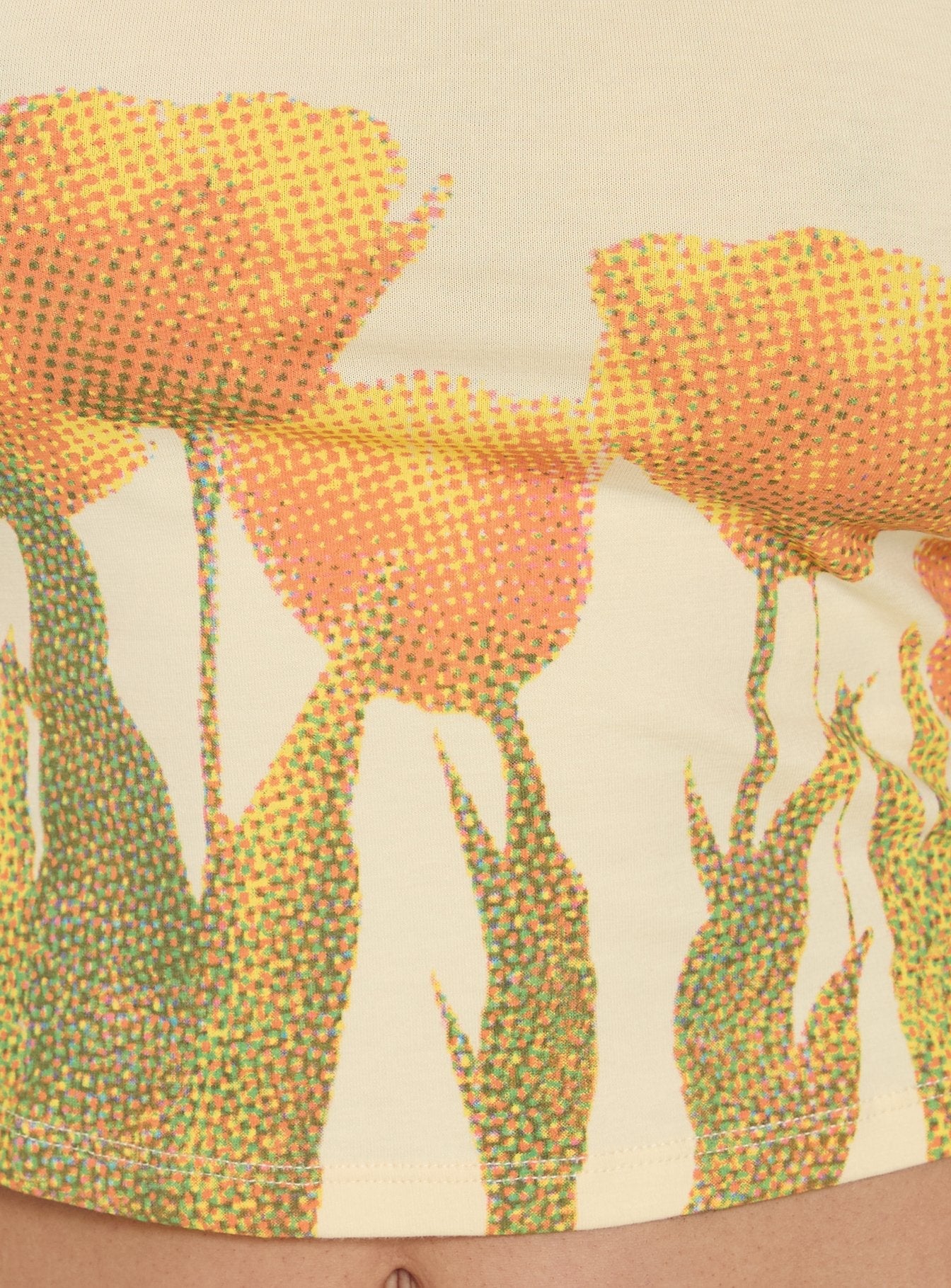 Dudley Vest Top Buttermilk Blurry Tulip - Image 5