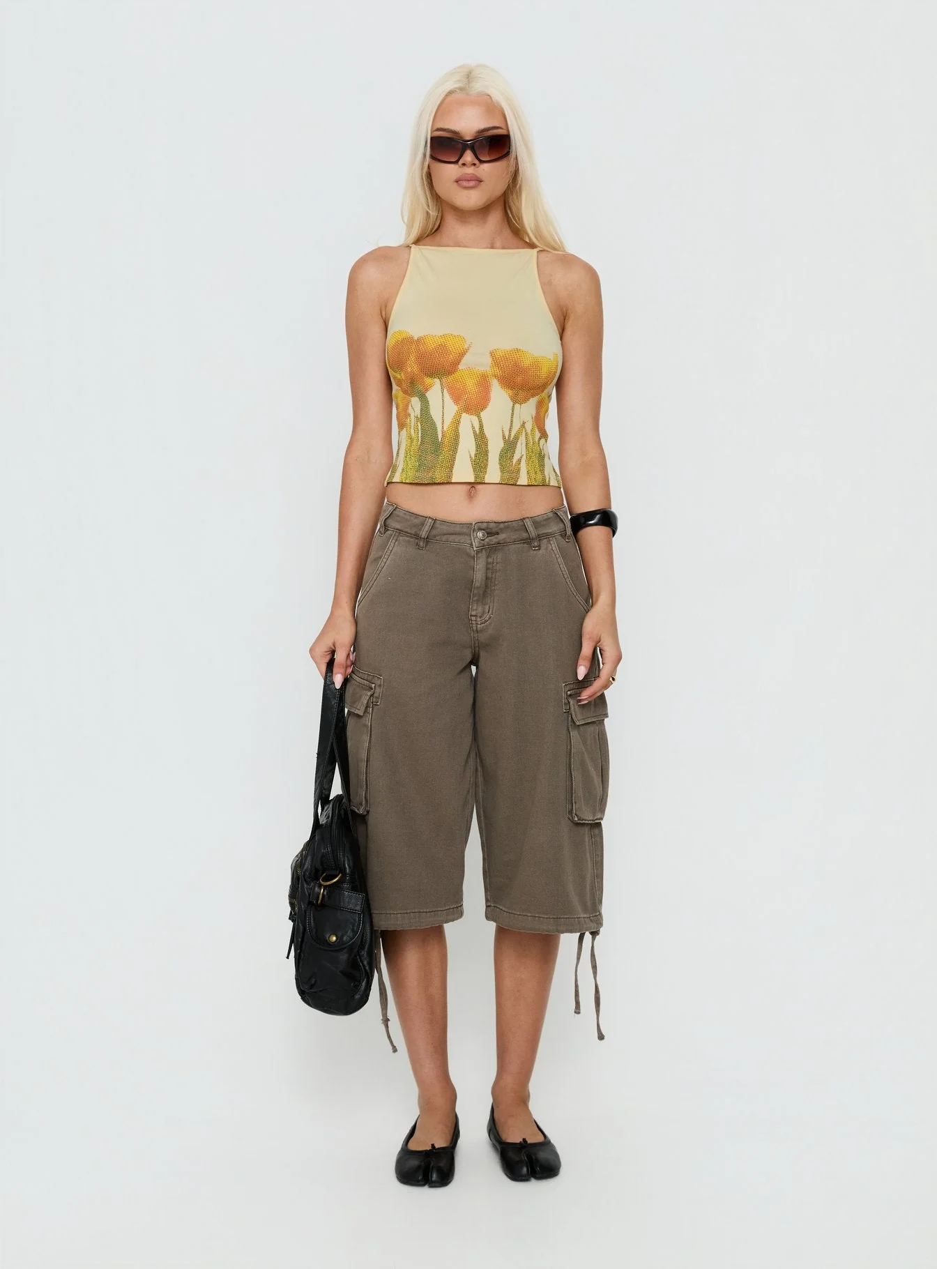 Dudley Vest Top Buttermilk Blurry Tulip - Image 6