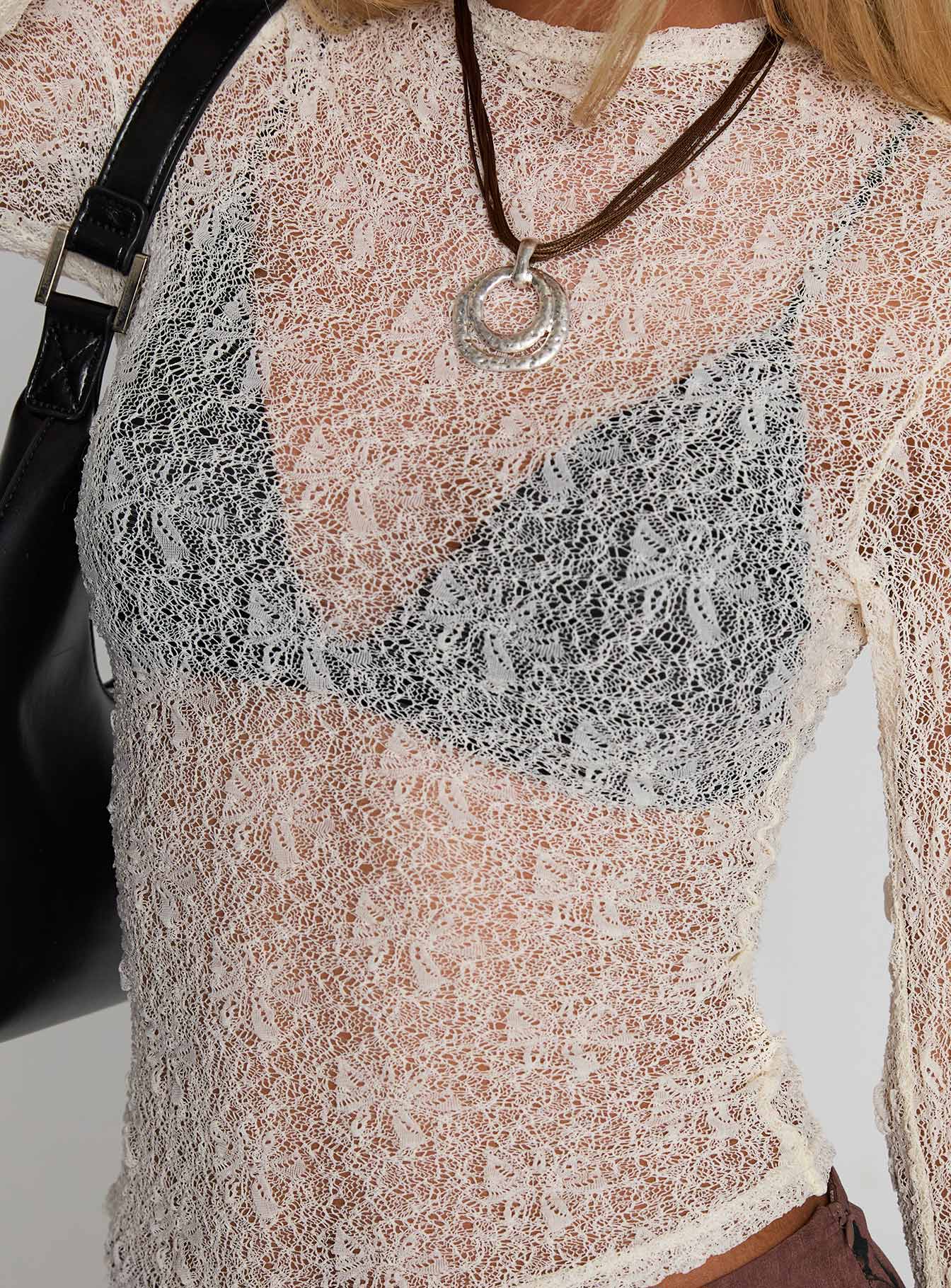 Dulaney Sheer Top White - Image 6