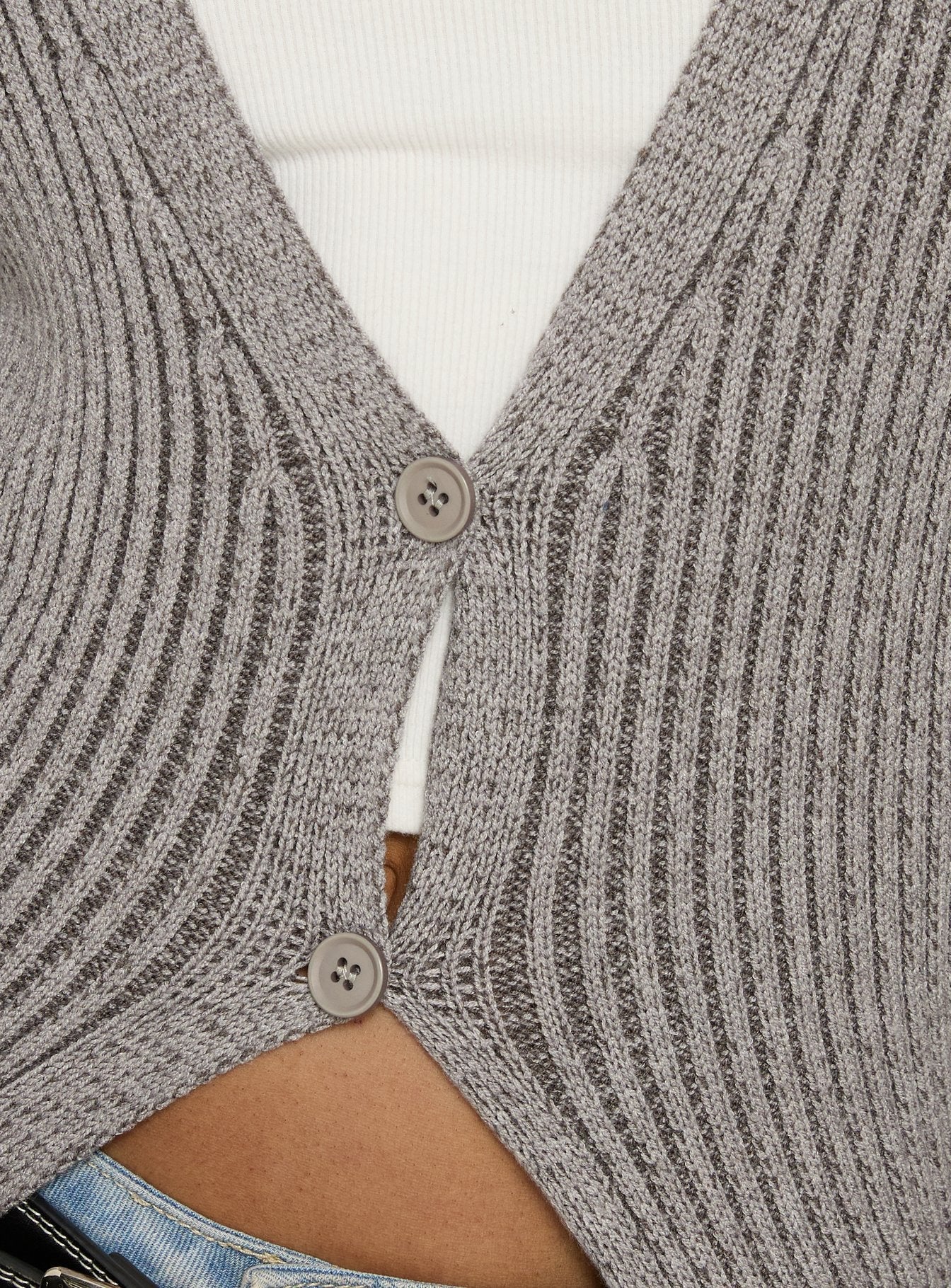 Early Nights Longline Cardigan Grey - Image 5