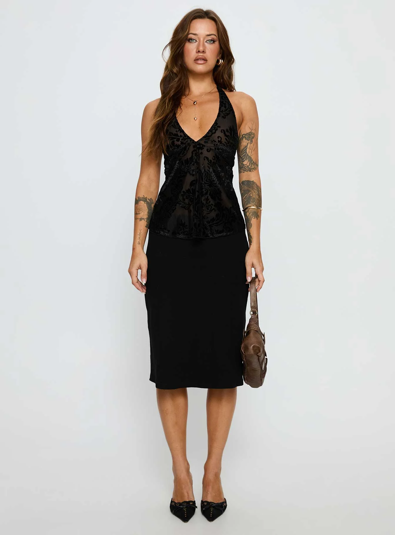 Eccentric Halter Top Black - Image 7