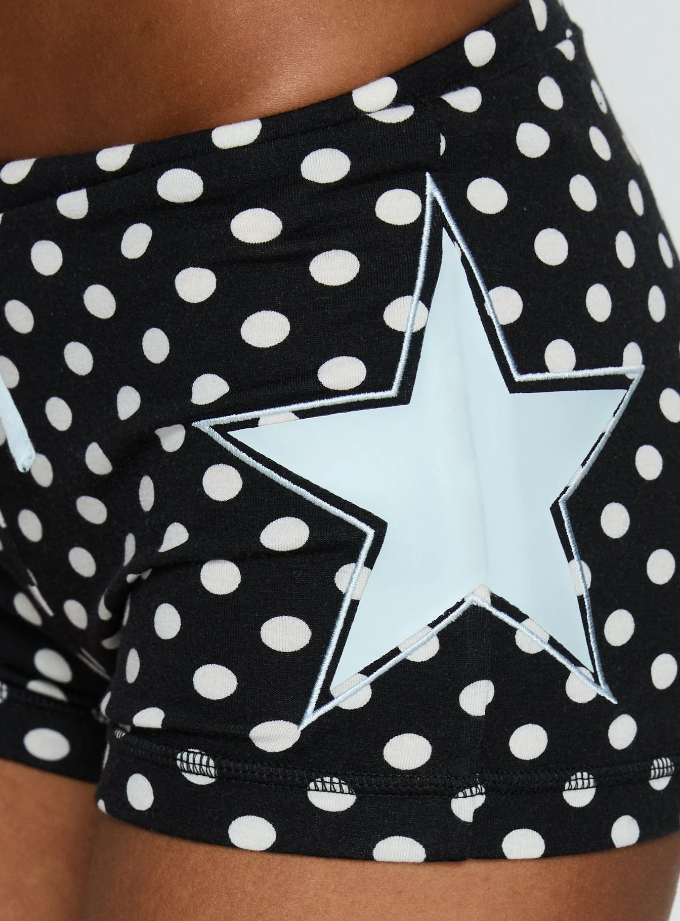 Elacie Micro Shorts Black Polka Dot - Image 7