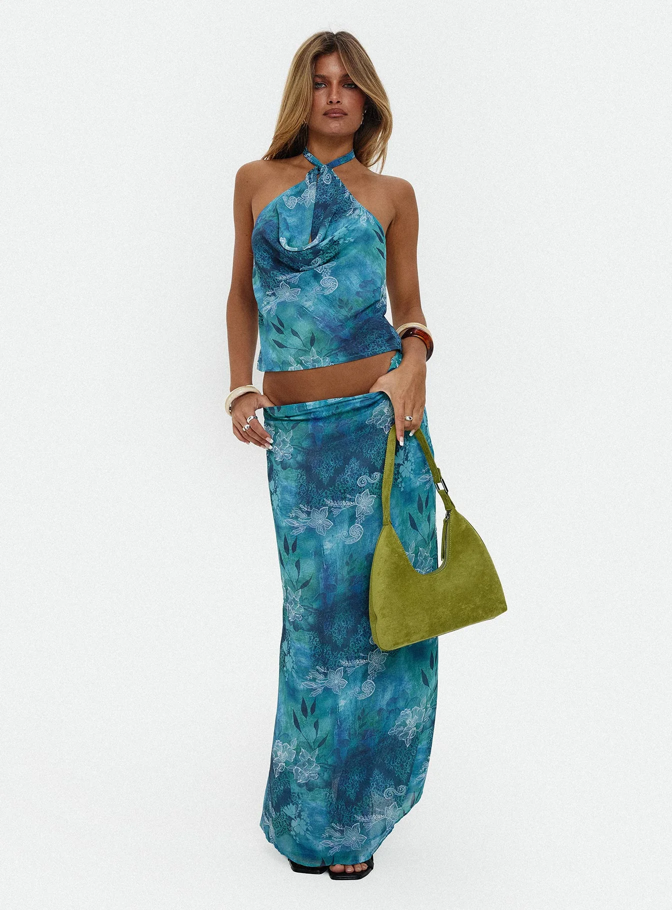 Eleganza Top Blue Floral - Image 8