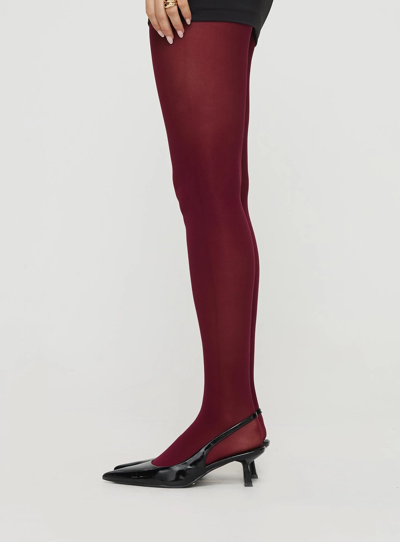 Eliseo Stockings Burgundy - Image 3