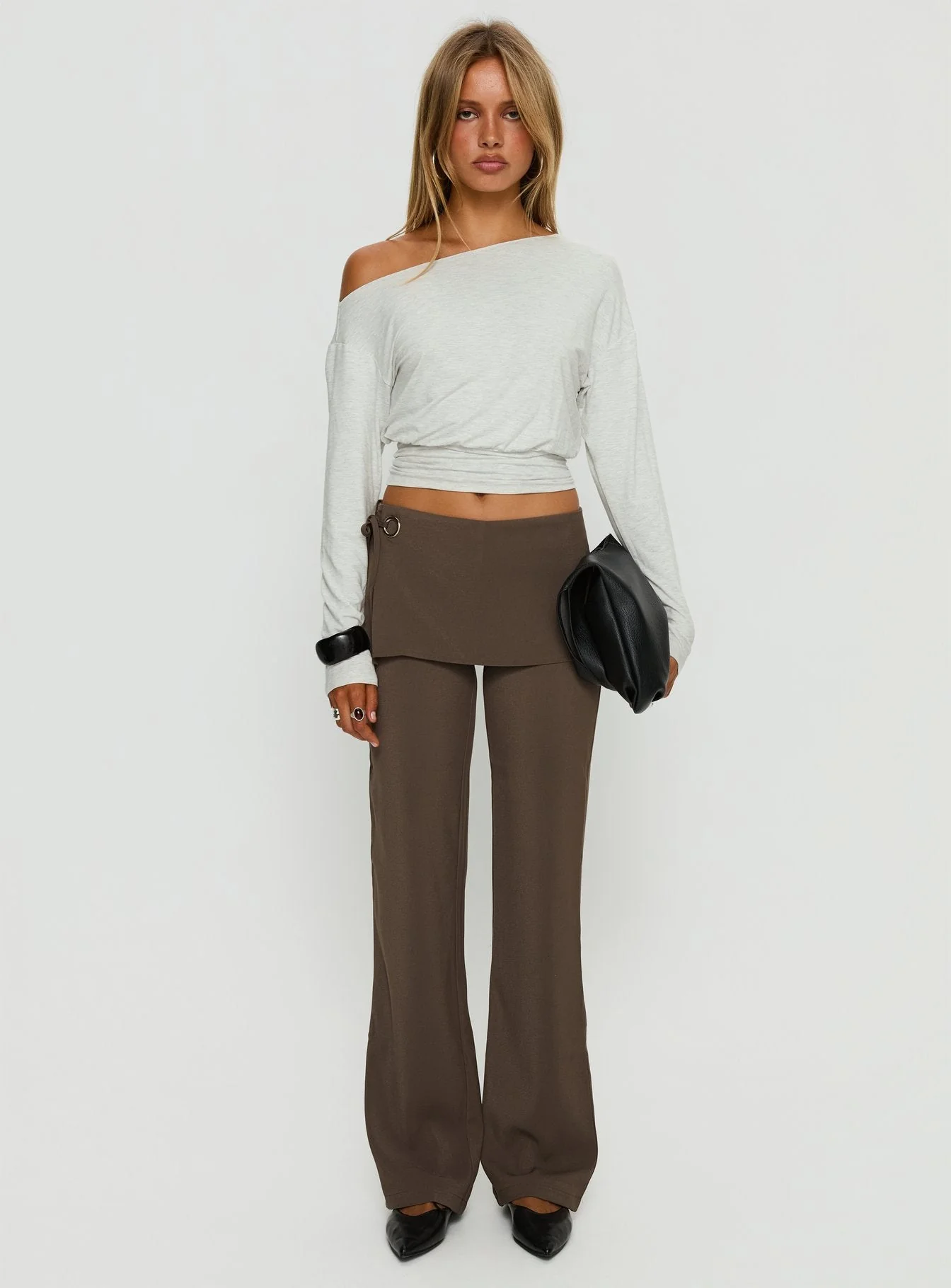 Elka Wrap Trousers Truffle - Image 7
