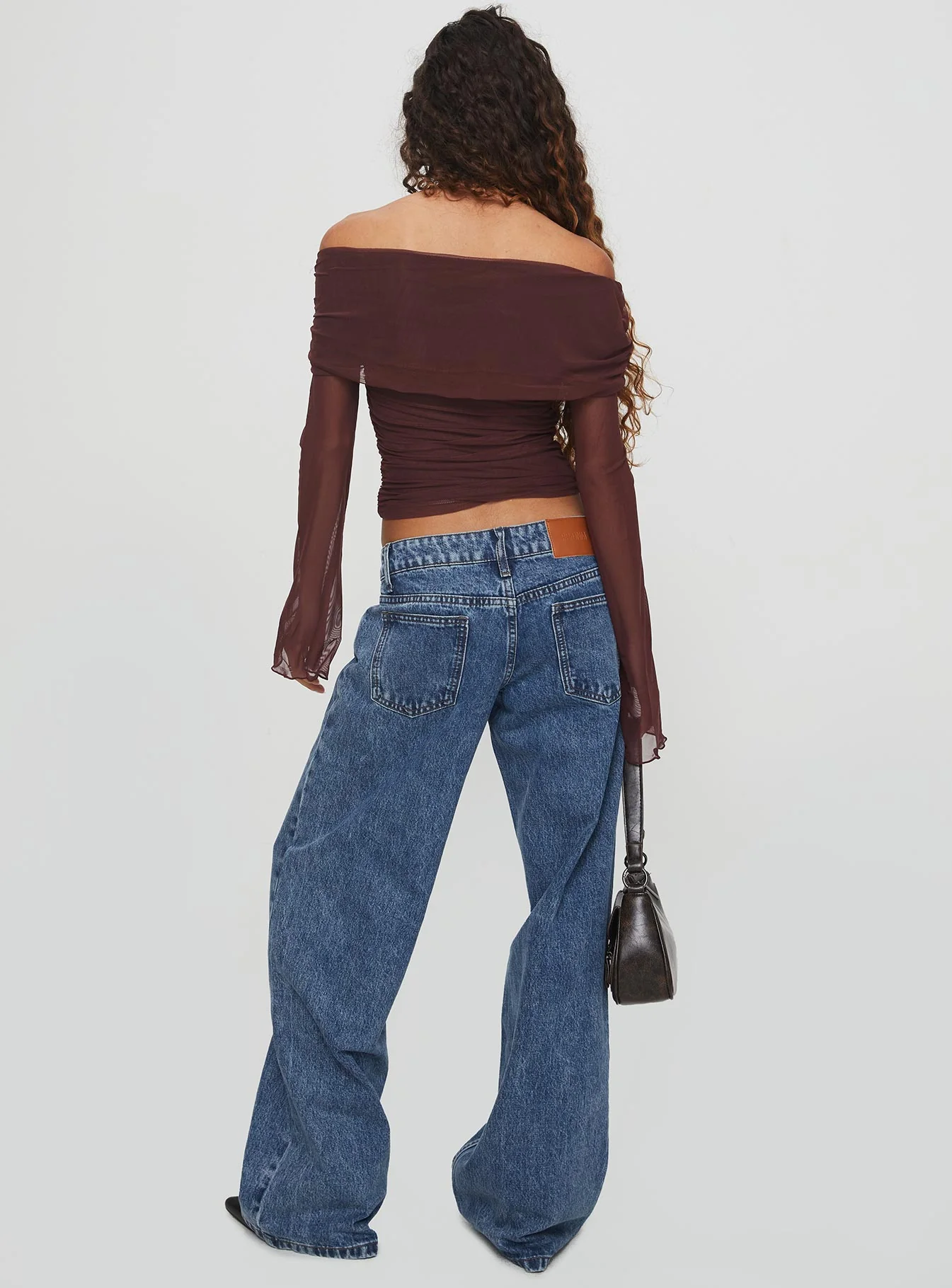 Ellanor Low Rise Slouch Denim Jean Mid Blue - Image 5