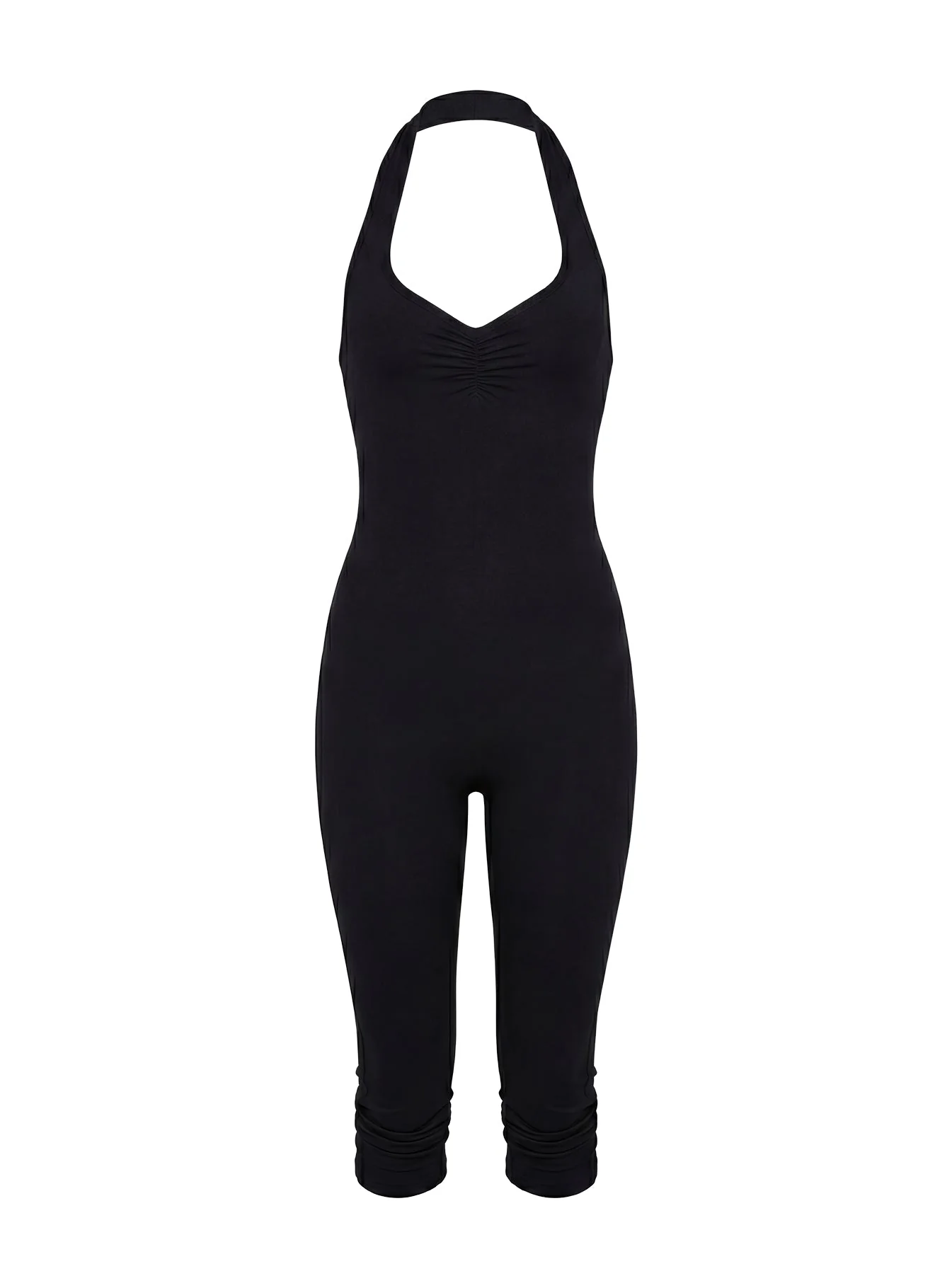 Emmott 3/4 Halter Jumpsuit Black - Image 10