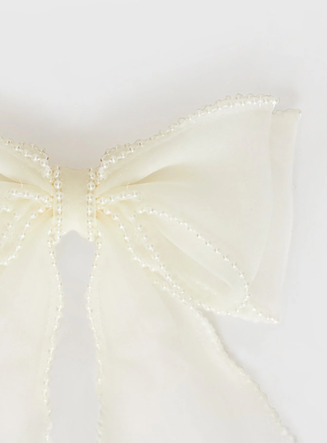 Emorie Hair Bow White - Image 3