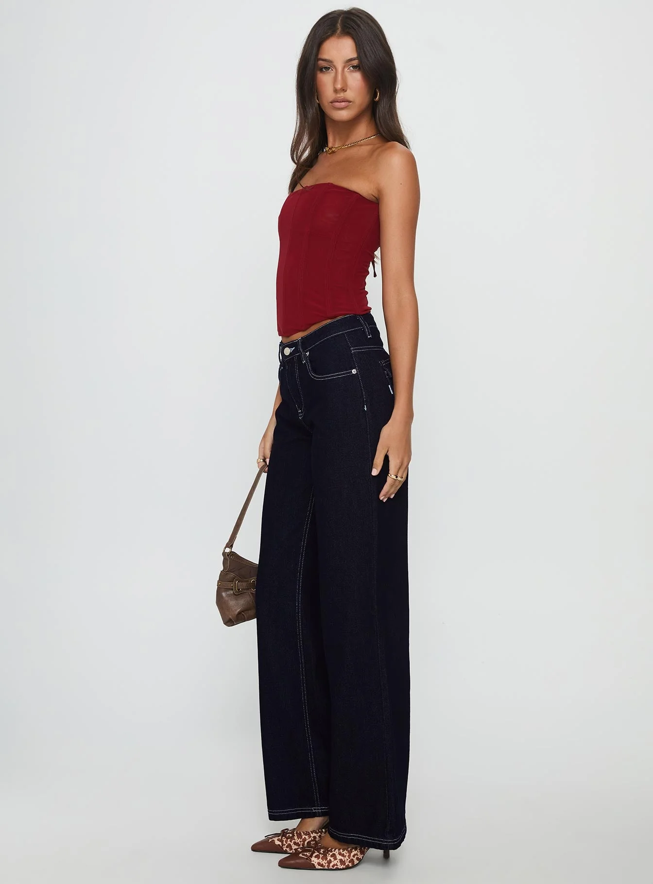 Everlong Mid Rise Straight Leg Jeans Indigo Wash - Image 4
