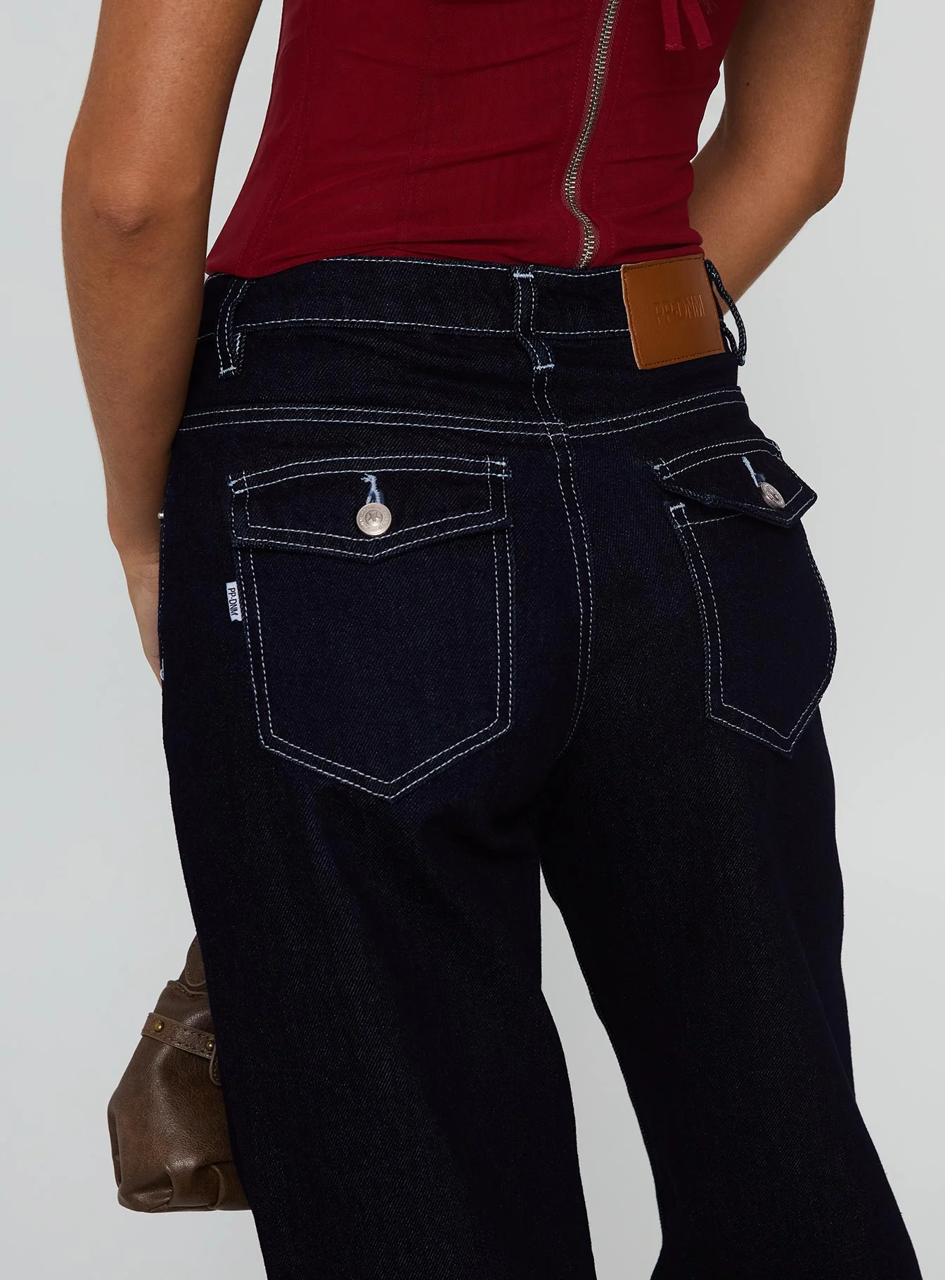 Everlong Mid Rise Straight Leg Jeans Indigo Wash - Image 6