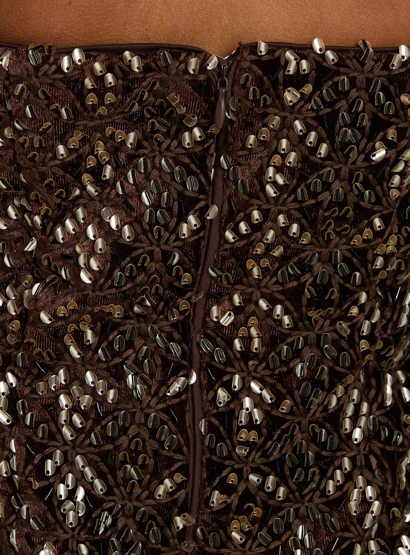Zaraya Strapless Mini Dress Bronze - Image 6
