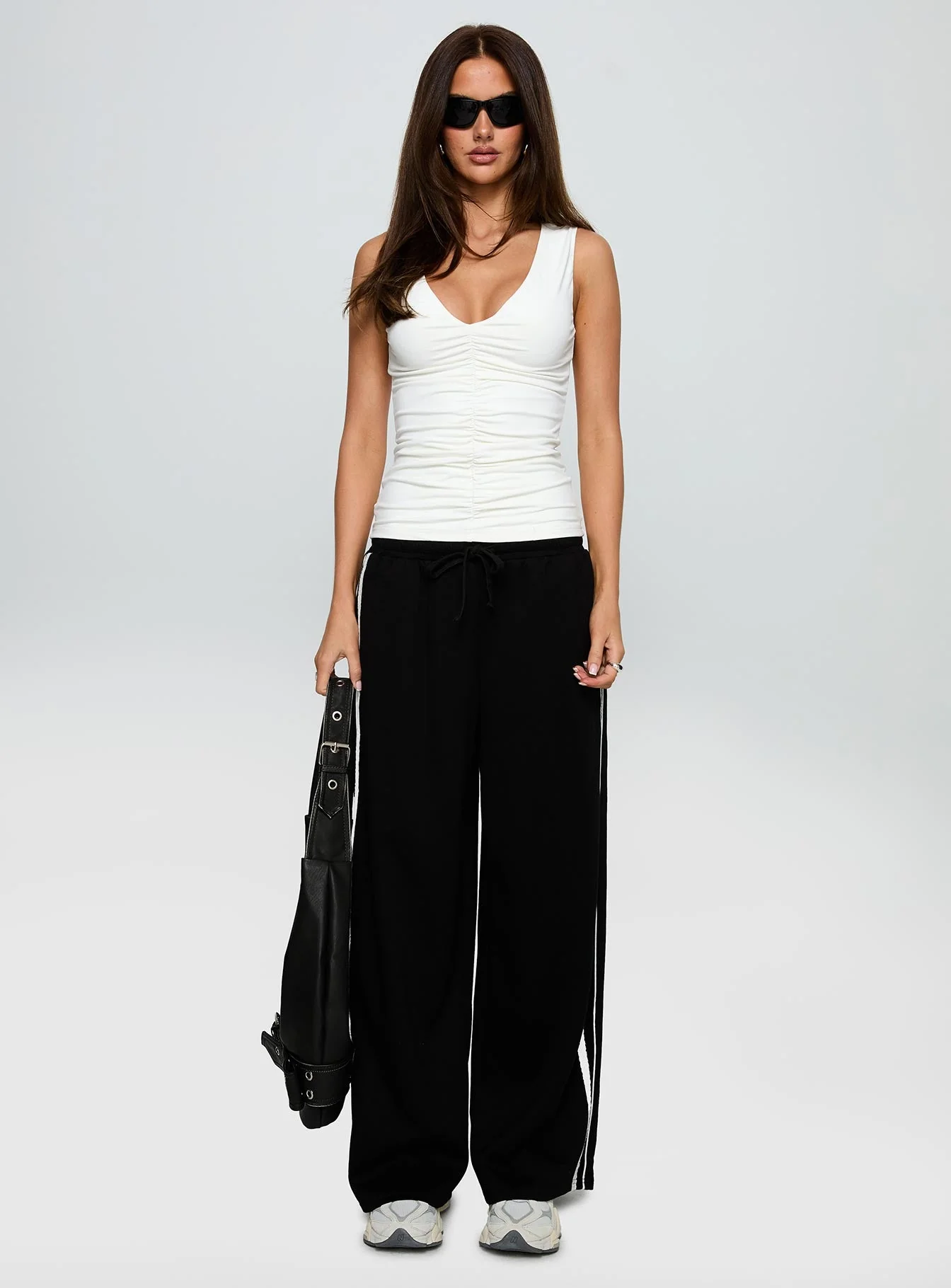 Expedition Wide Leg Track Pants Black - Image 7
