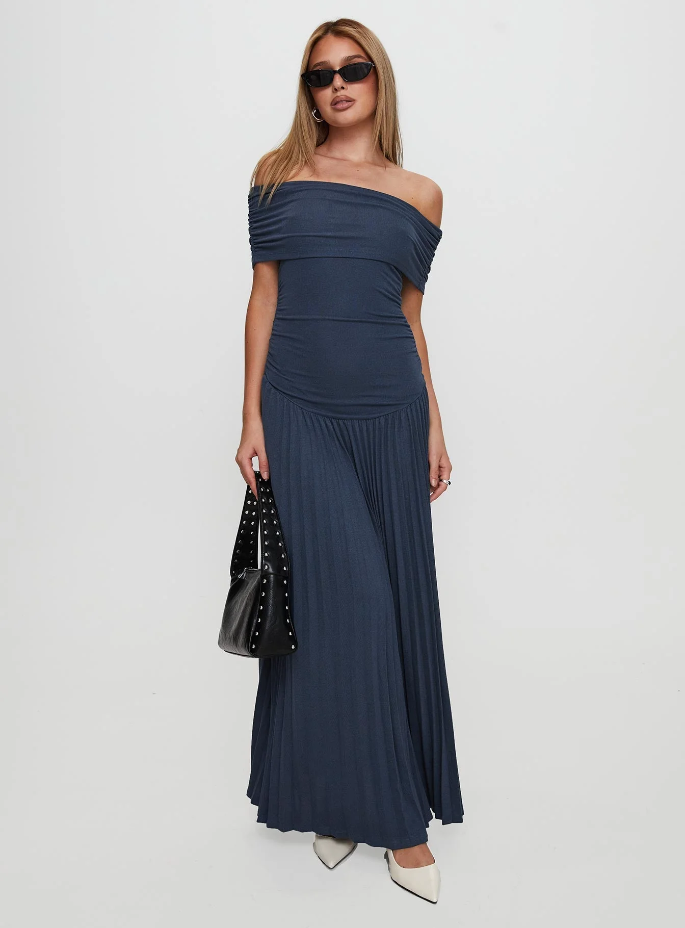 Field Of Dreams Maxi Dress Navy - Image 3